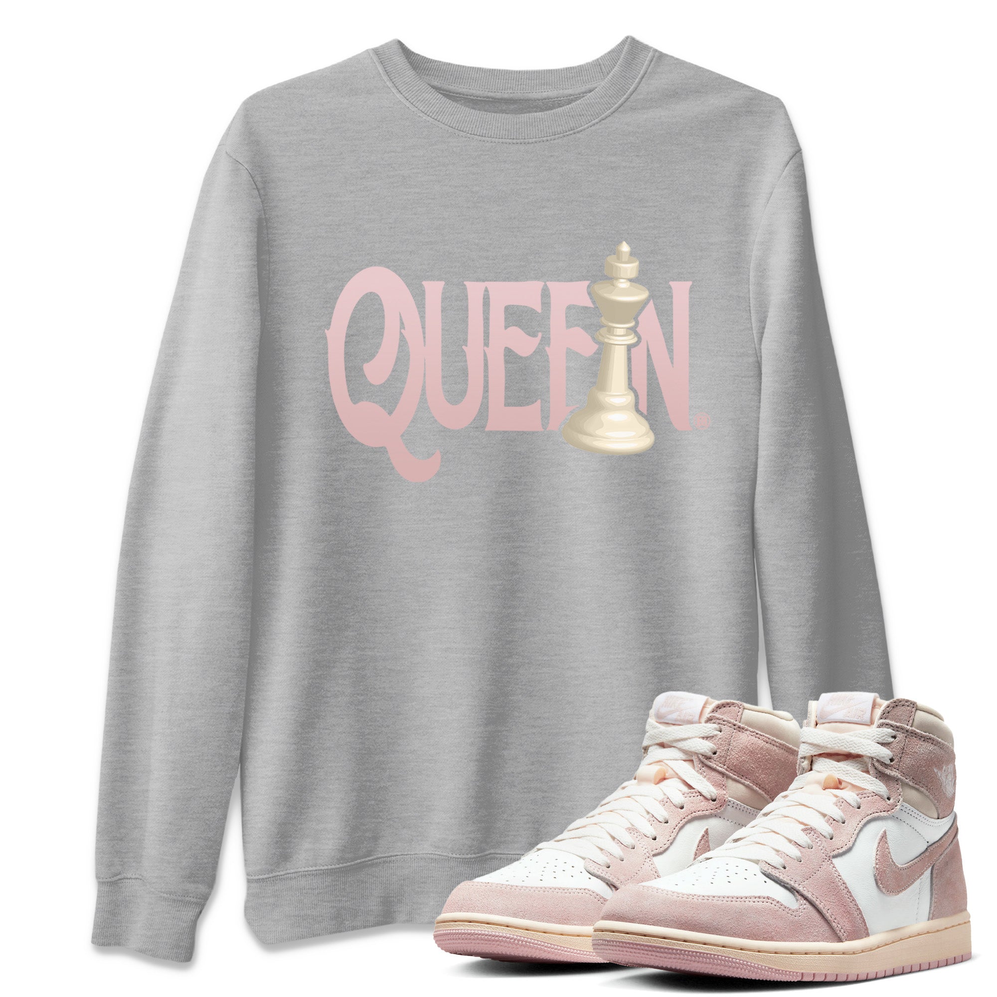 Chess Queen Unisex Tops - Air Jordan 1 Washed Pink