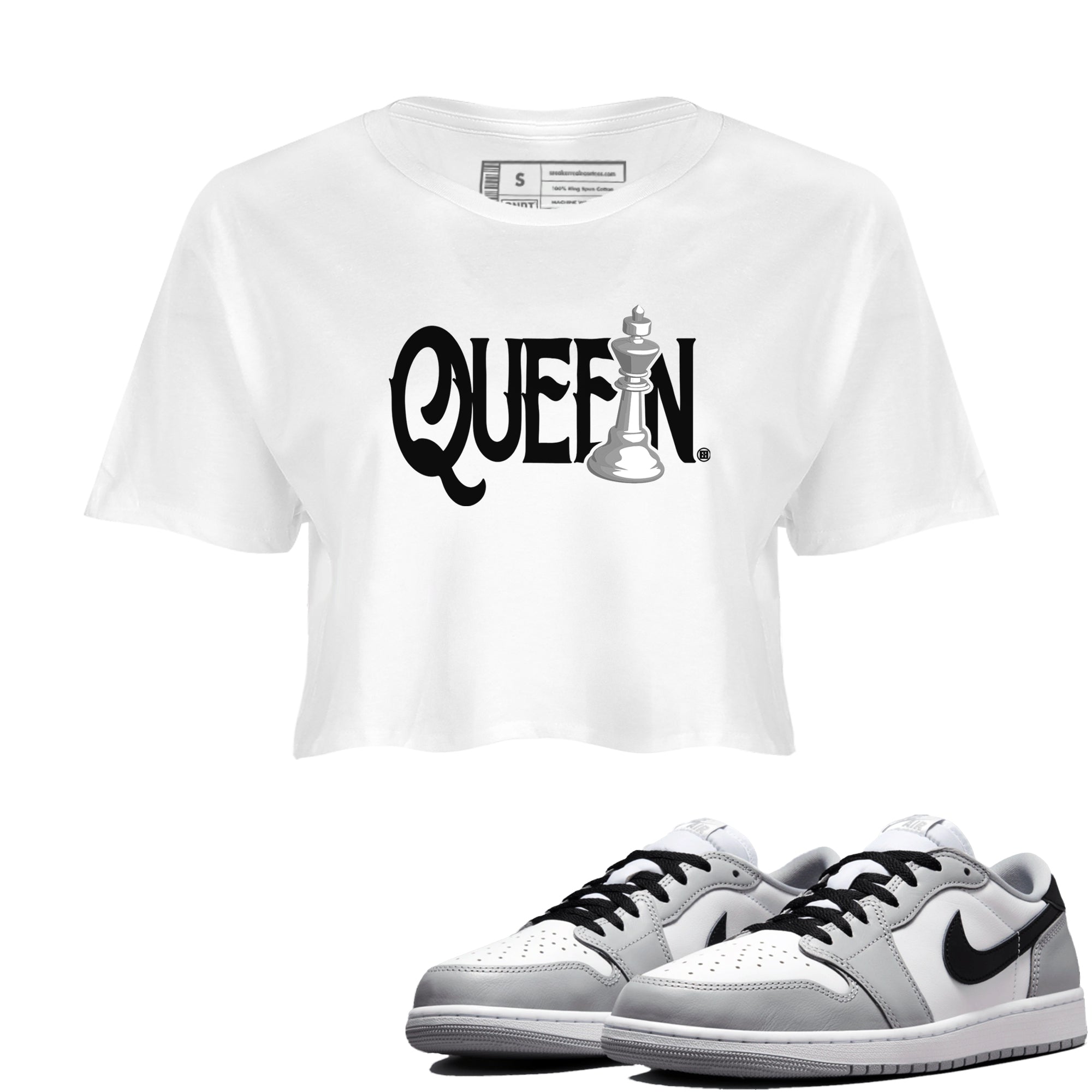 Chess Queen snkmatch Women's Top - Air Jordan 1 Wolf Grey
