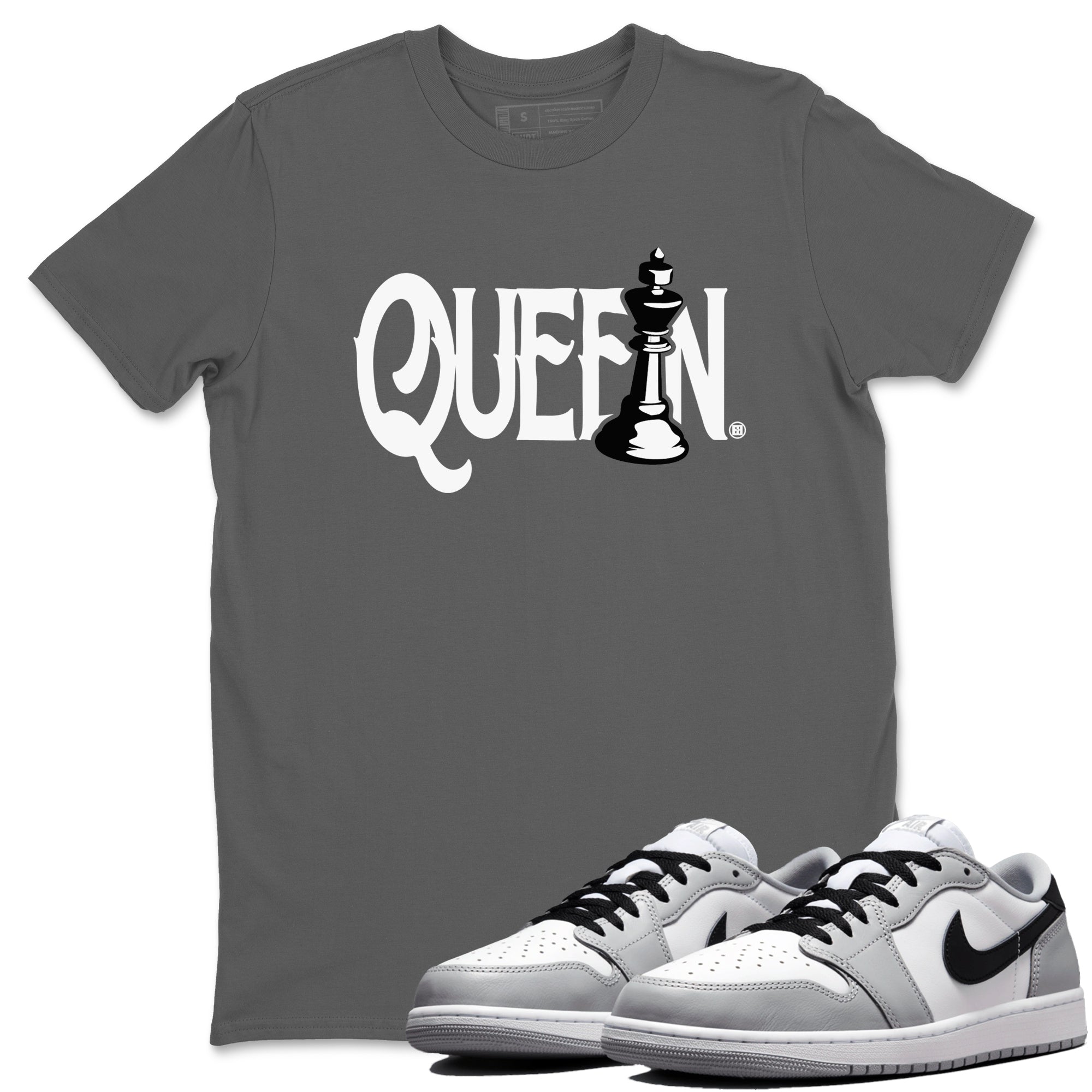 Chess Queen snkmatch Tees - Air Jordan 1 Wolf Grey