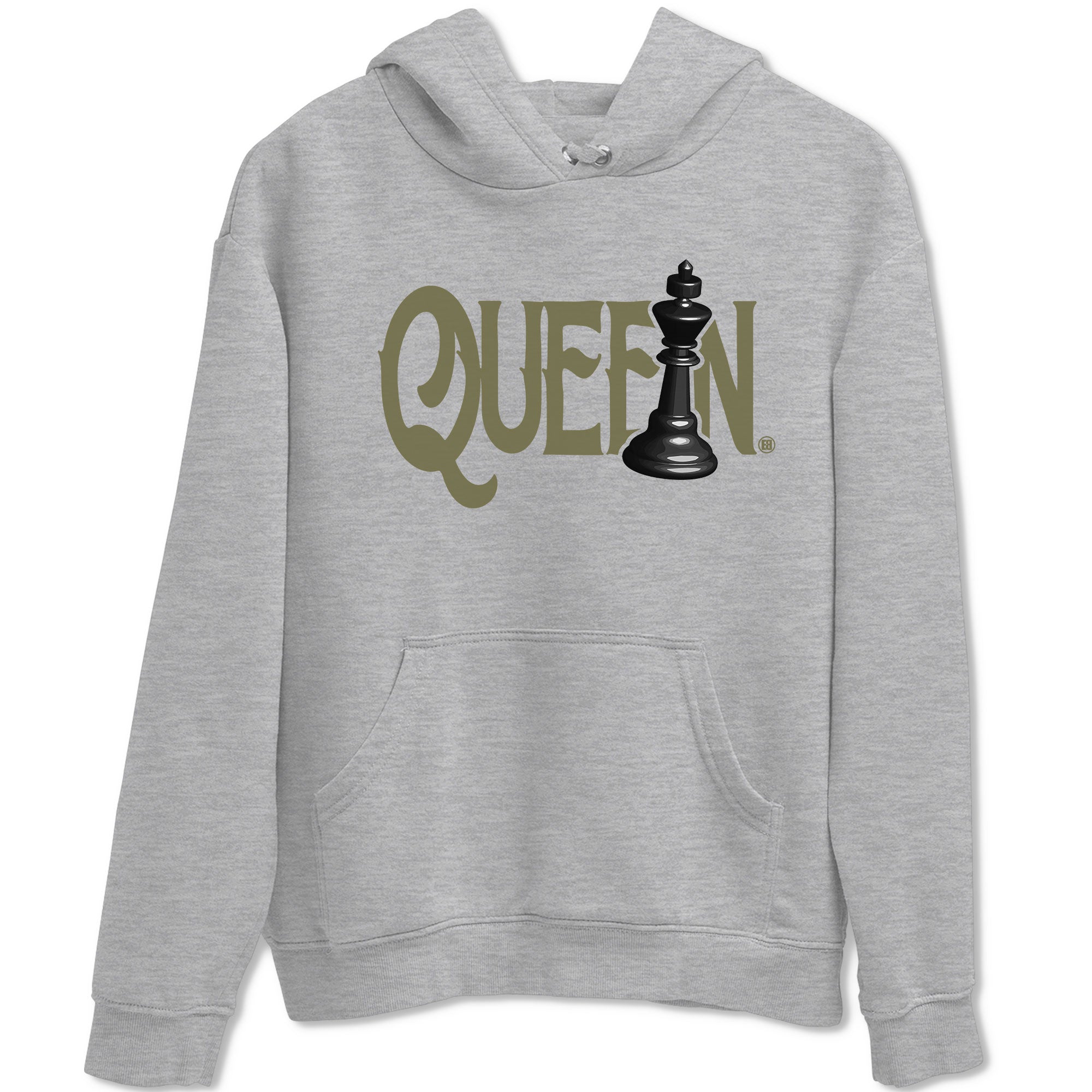 Chess Queen snkmatch Tee - Air Jordan 4 Medium Olive