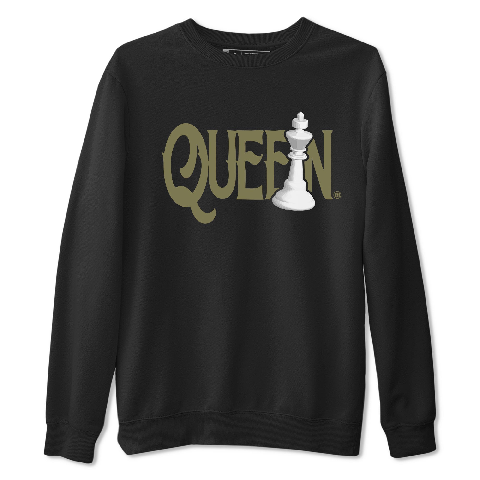 Chess Queen snkmatch Tee - Air Jordan 4 Medium Olive