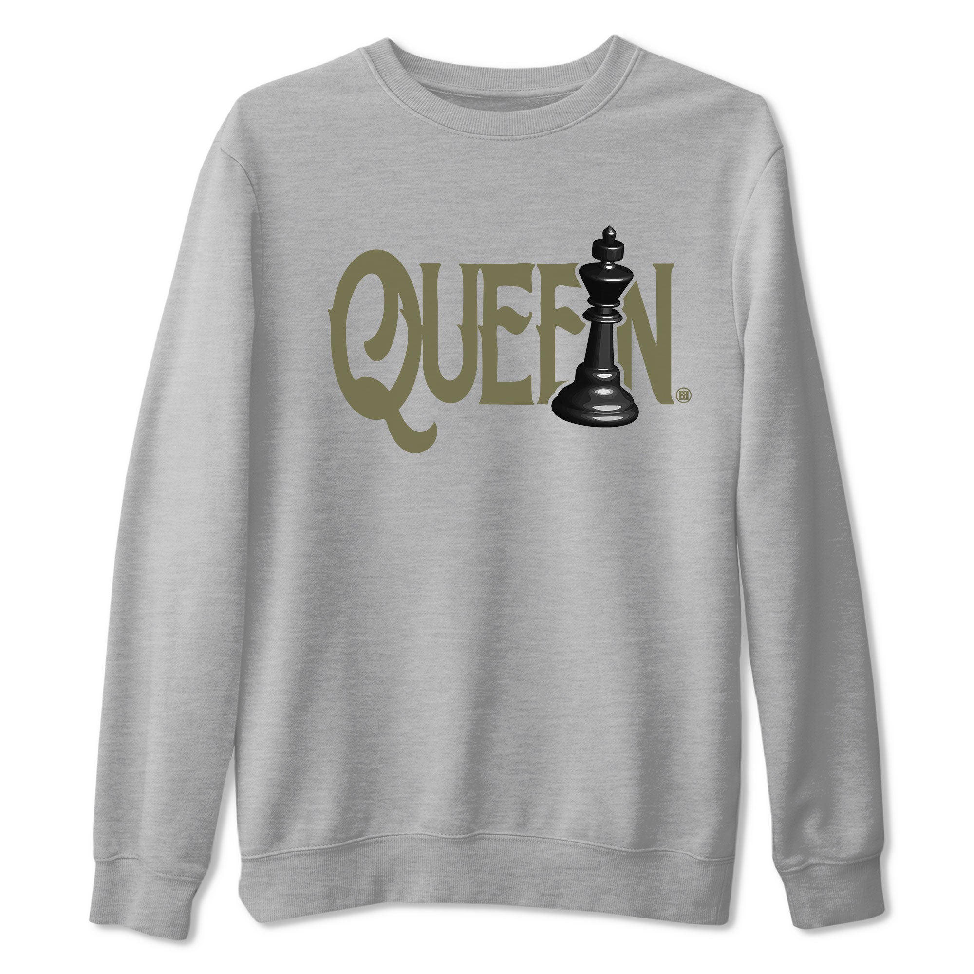 Chess Queen snkmatch Tee - Air Jordan 4 Medium Olive