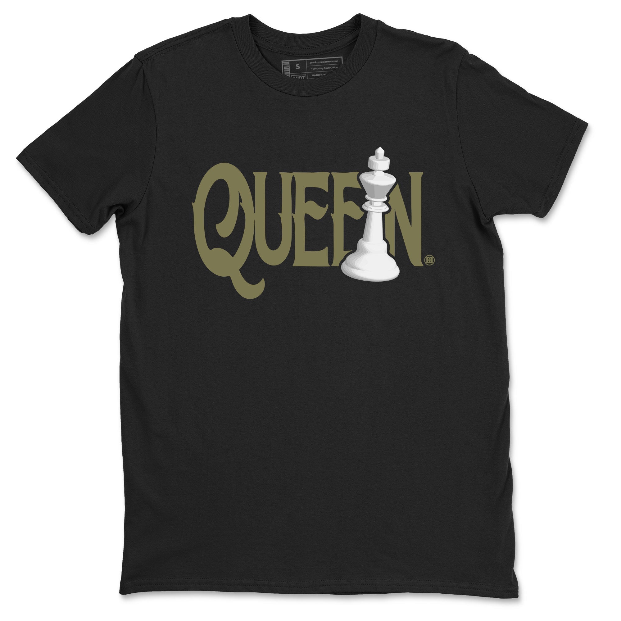 Chess Queen snkmatch Tee - Air Jordan 4 Medium Olive