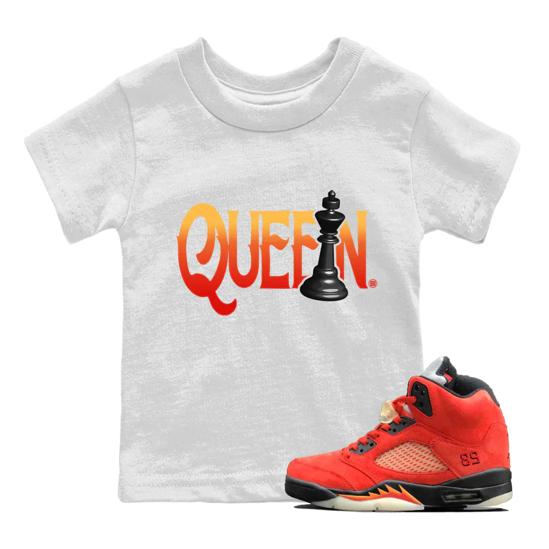 Chess Queen Kids Tops - Air Jordan 5 Mars For Her