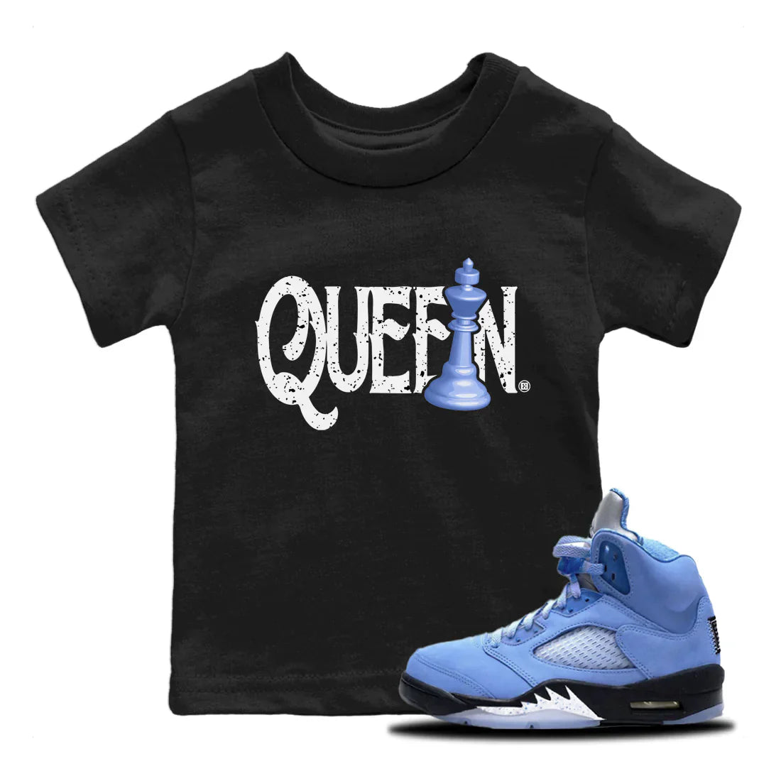 Chess Queen Kids Tops - Air Jordan 5 UNC