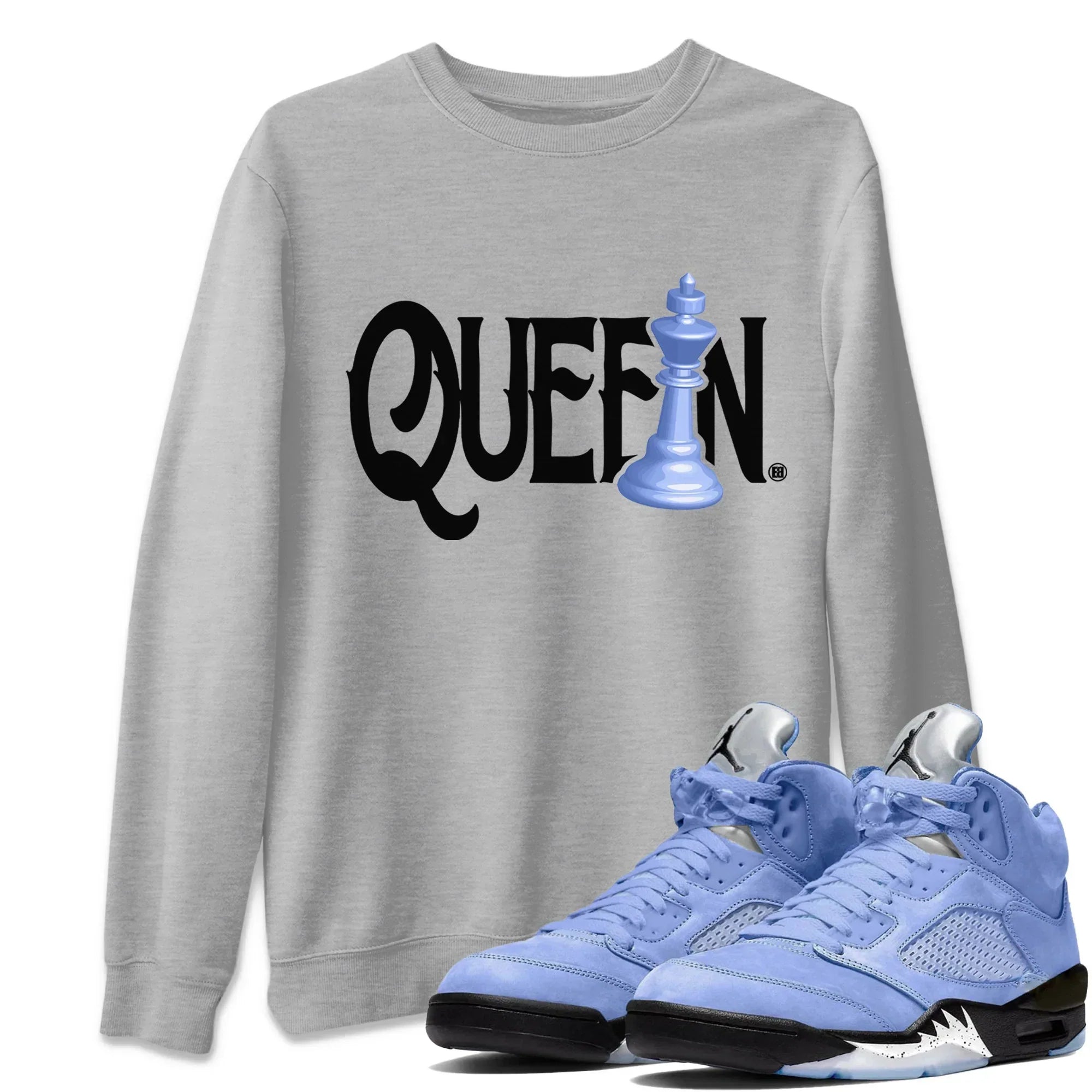 Chess Queen Unisex Tops - Air Jordan 5 UNC