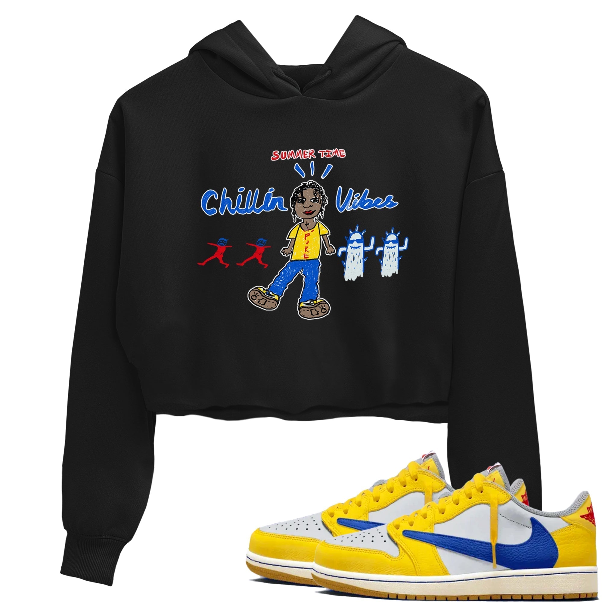 Chillin Vibes snkmatch Women's Top - Air Jordan 1 Travis Scott Canary