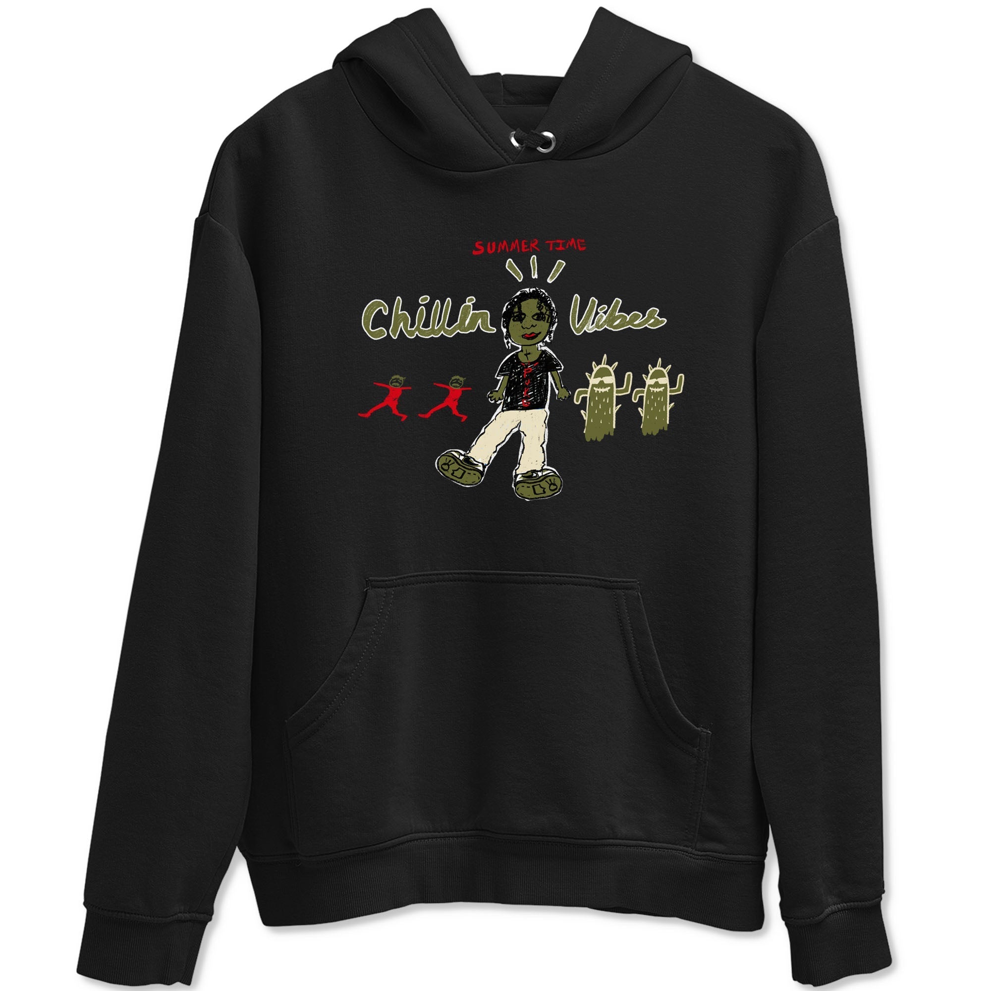 Chillin Vibes snkmatch Tees - Air Jordan 1 Travis Scott Medium Olive