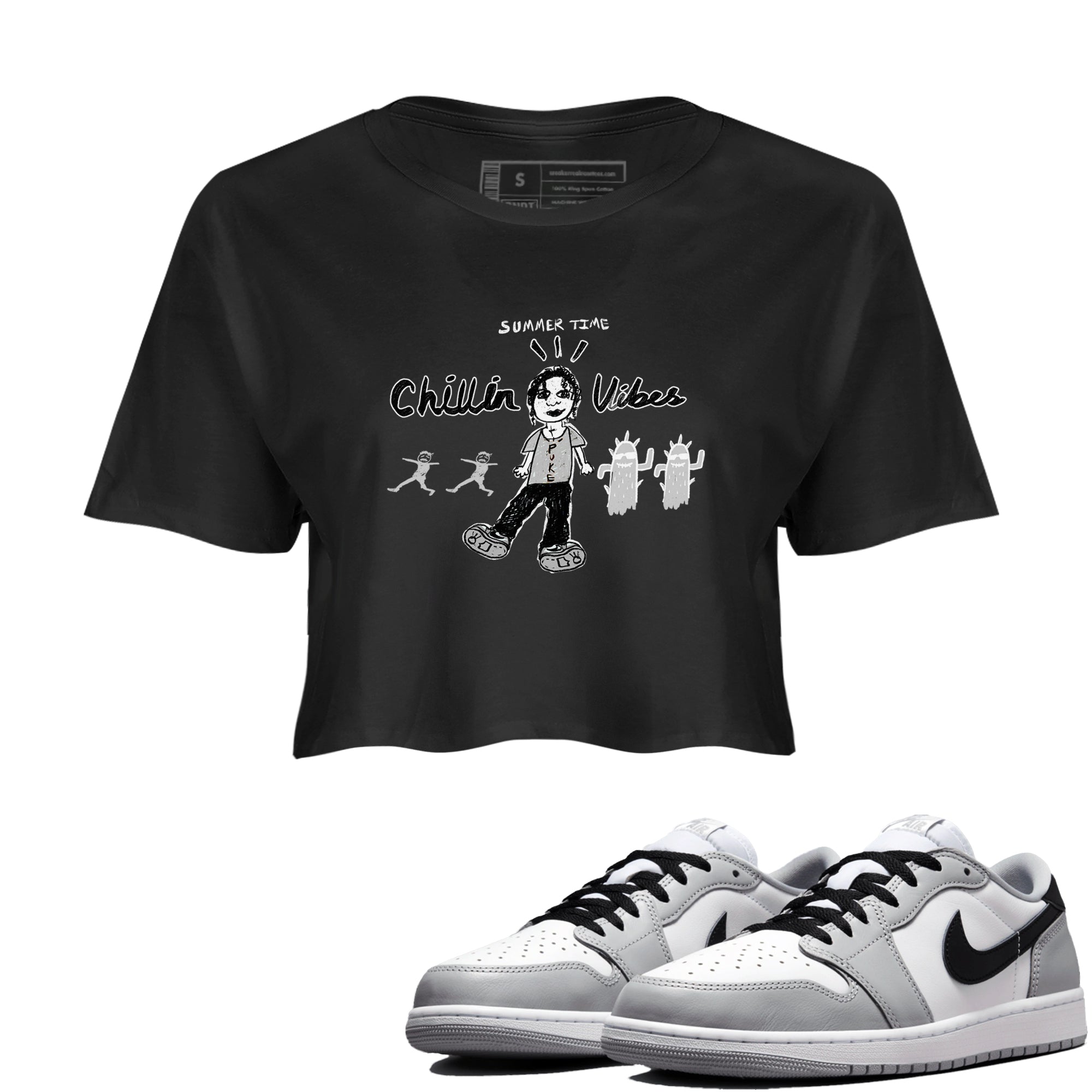 Chillin Vibes snkmatch Women's Top - Air Jordan 1 Wolf Grey