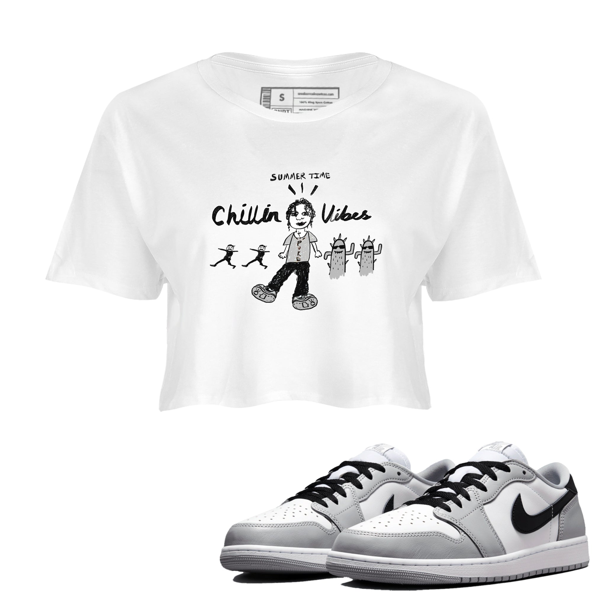 Chillin Vibes snkmatch Women's Top - Air Jordan 1 Wolf Grey