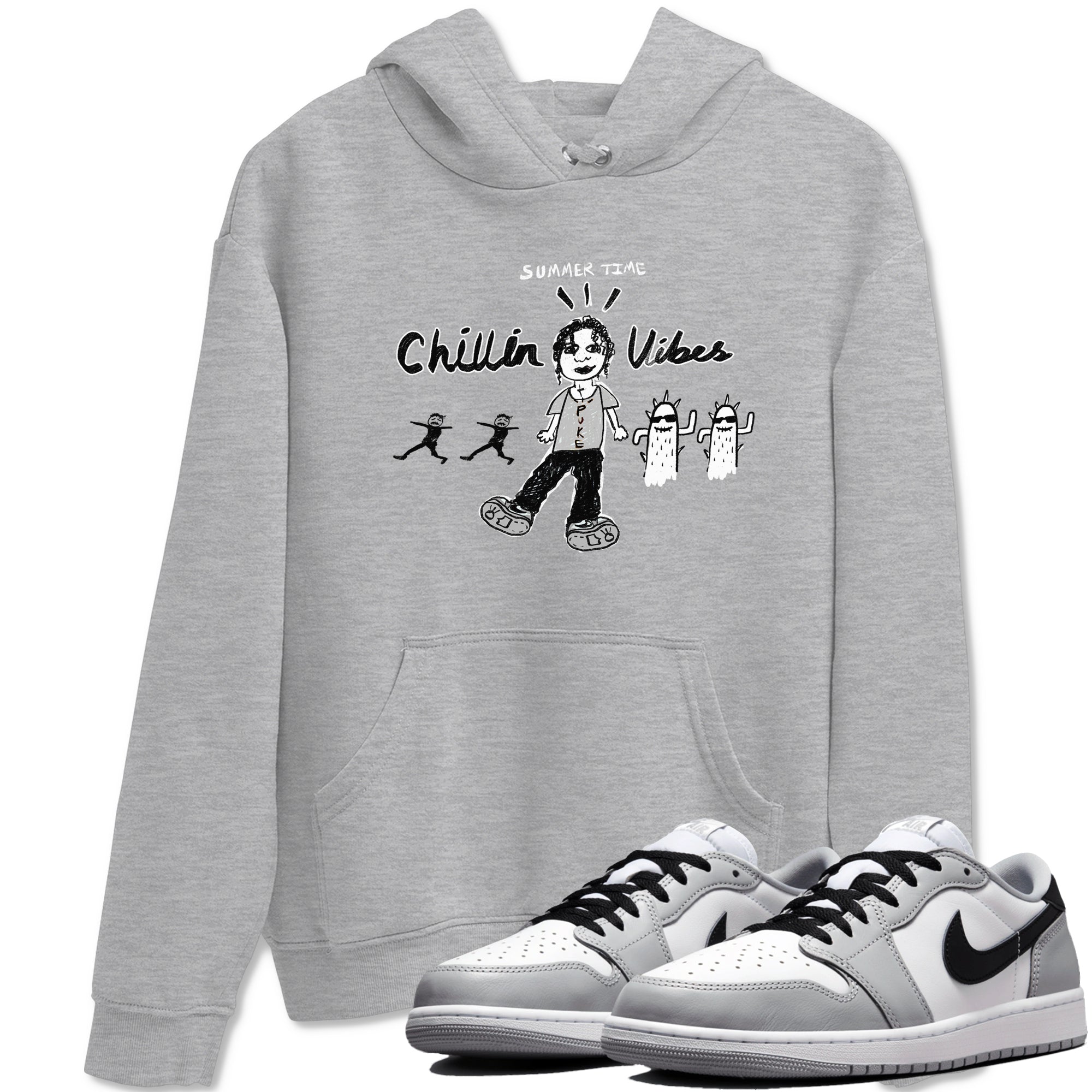 Chillin Vibes snkmatch Tees - Air Jordan 1 Wolf Grey