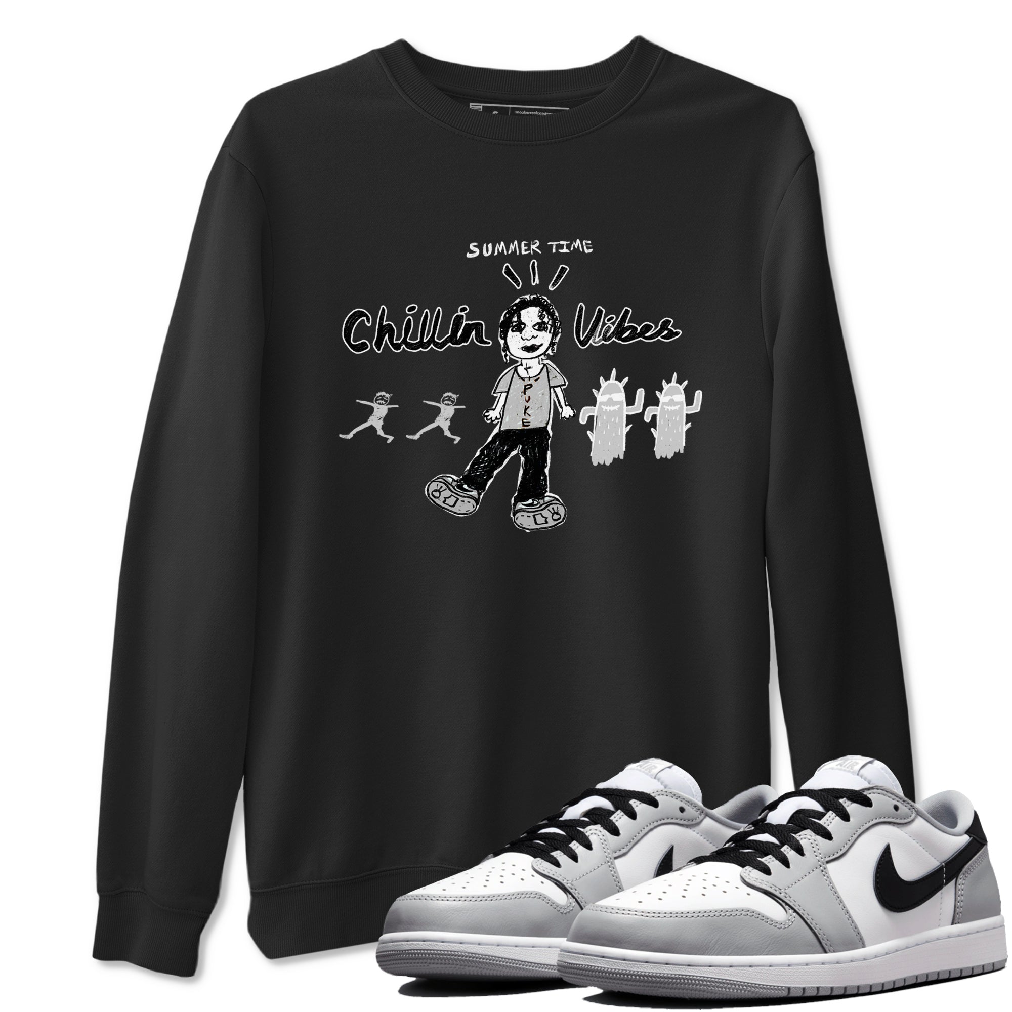 Chillin Vibes snkmatch Tees - Air Jordan 1 Wolf Grey