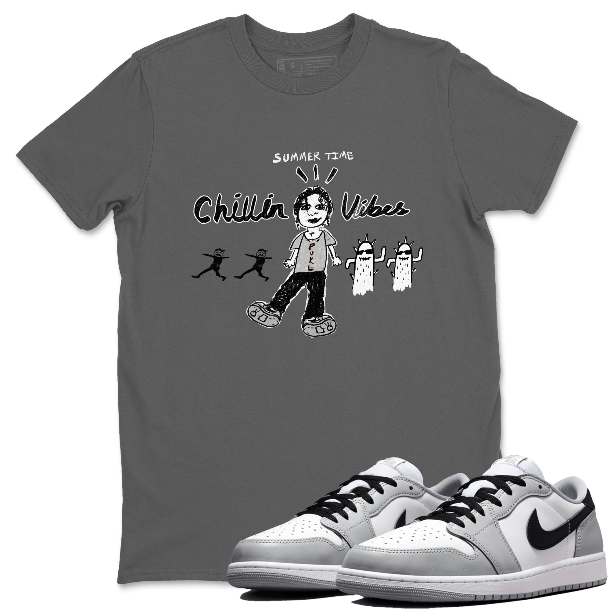 Chillin Vibes snkmatch Tees - Air Jordan 1 Wolf Grey