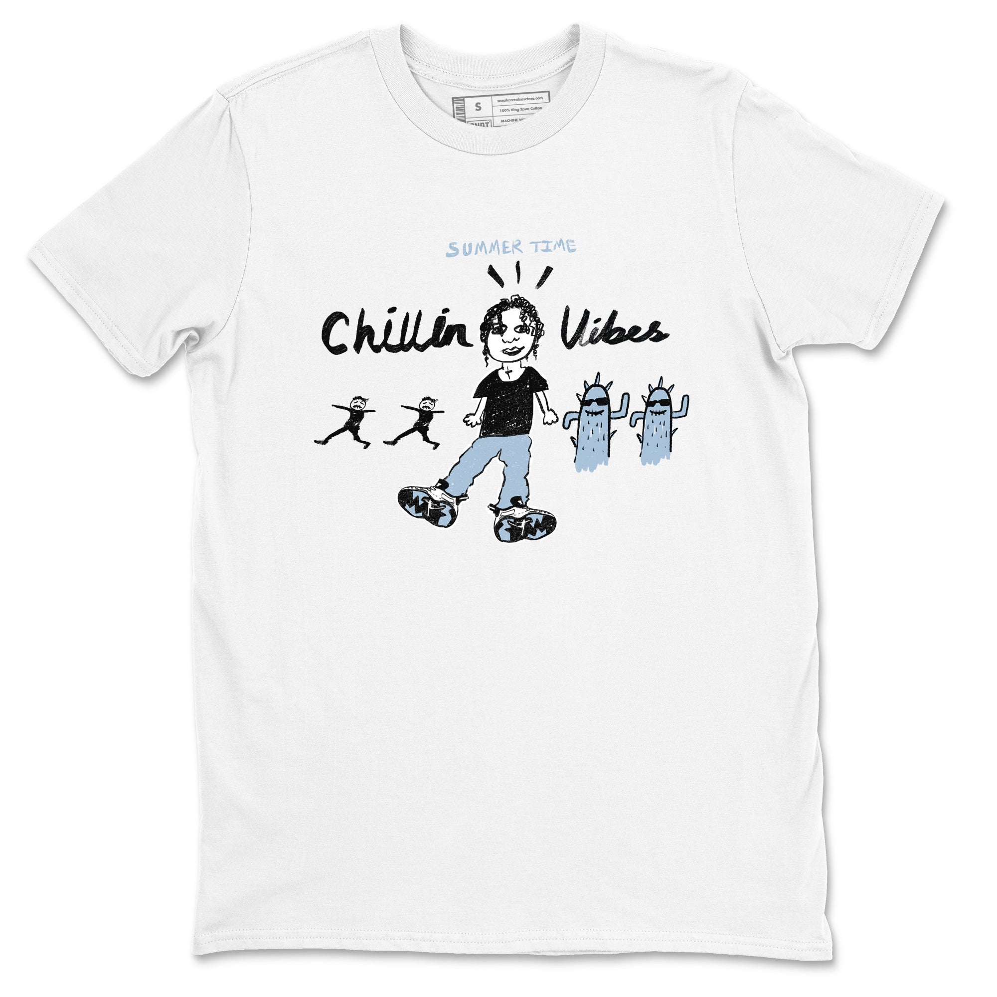 Chillin Vibes snkmatch Tees - Air Jordan 6 White Black