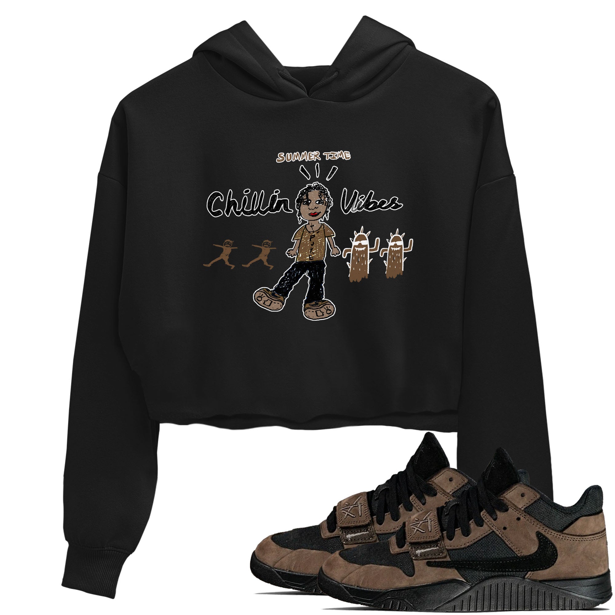 Chillin Vibes snkmatch Women's Top - Jordan Jumpman Jack Travis Scott Dark Mocha