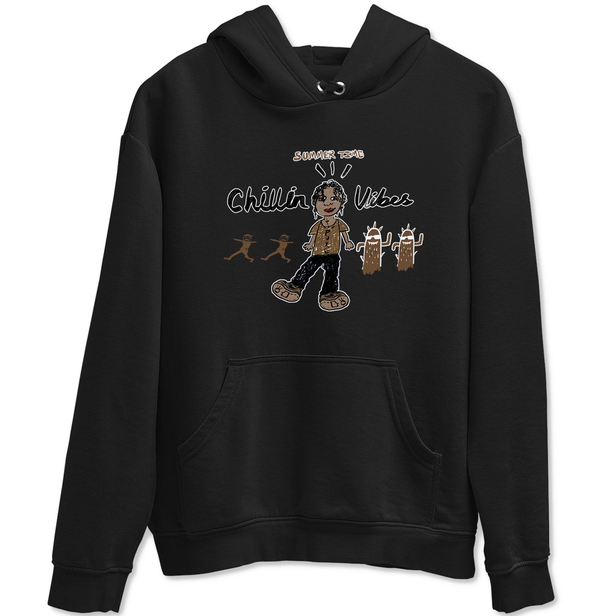 Chillin Vibes snkmatch Tees - Jordan Jumpman Jack Travis Scott Dark Mocha