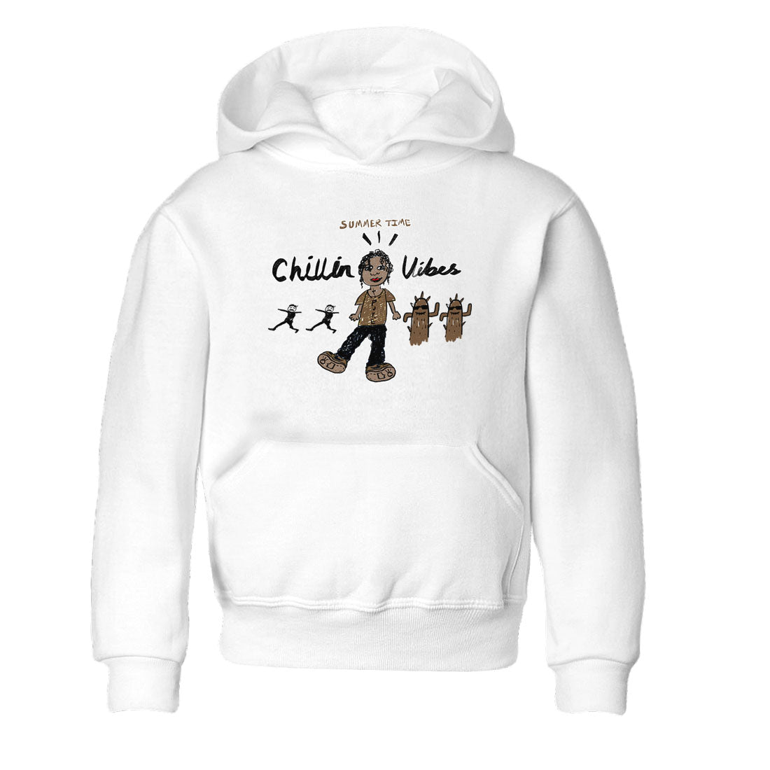 Chillin Vibes snkmatch Tees Kids - Jordan Jumpman Jack Travis Scott Dark Mocha