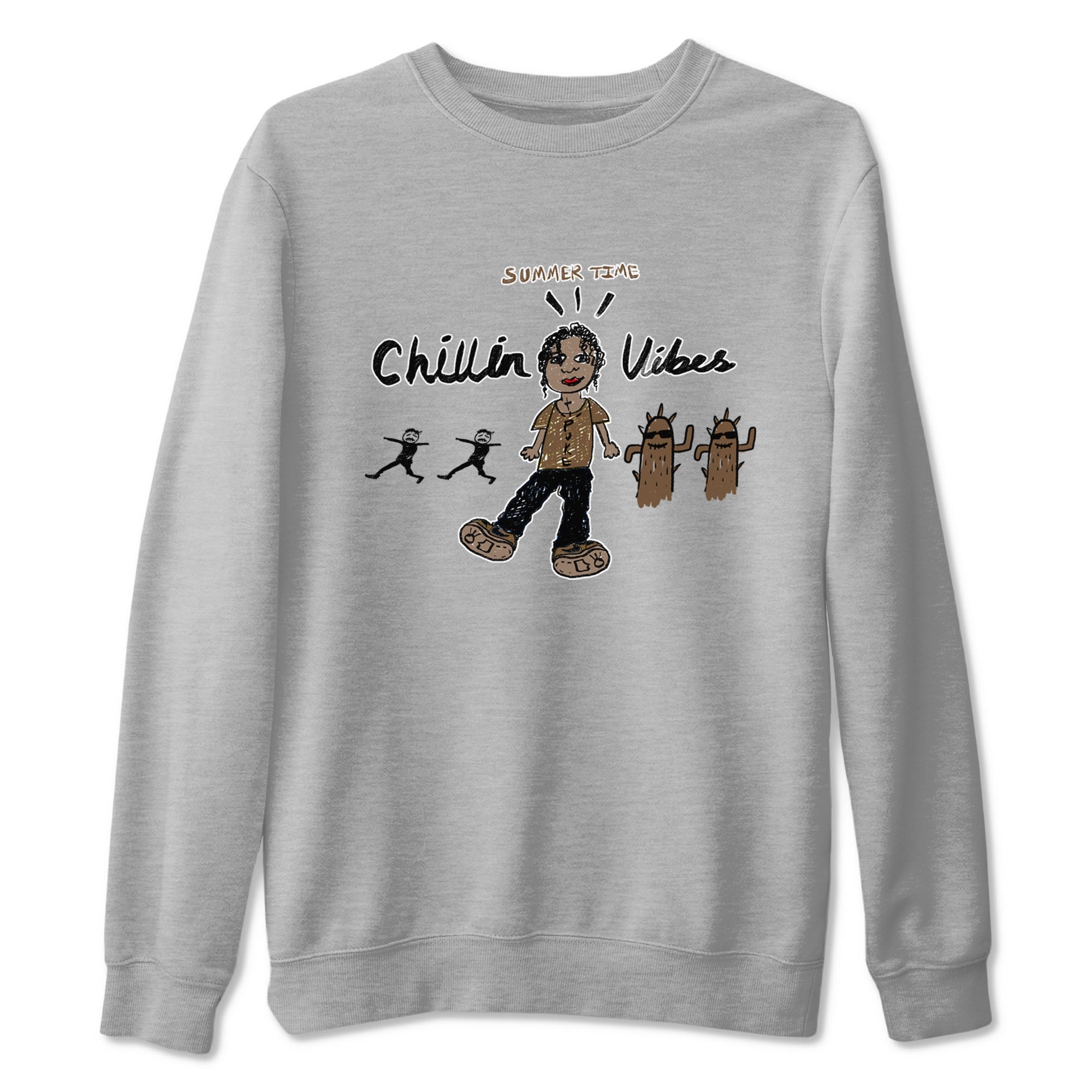Chillin Vibes snkmatch Tees - Jordan Jumpman Jack Travis Scott Dark Mocha