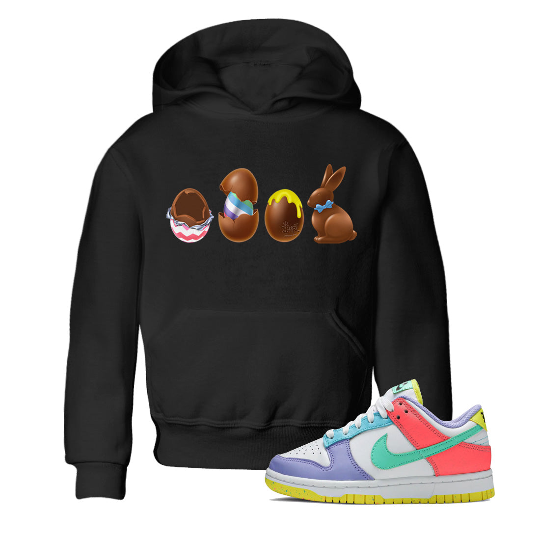 Chocolate Easter Set Kids Tops - Dunk Easter Candy