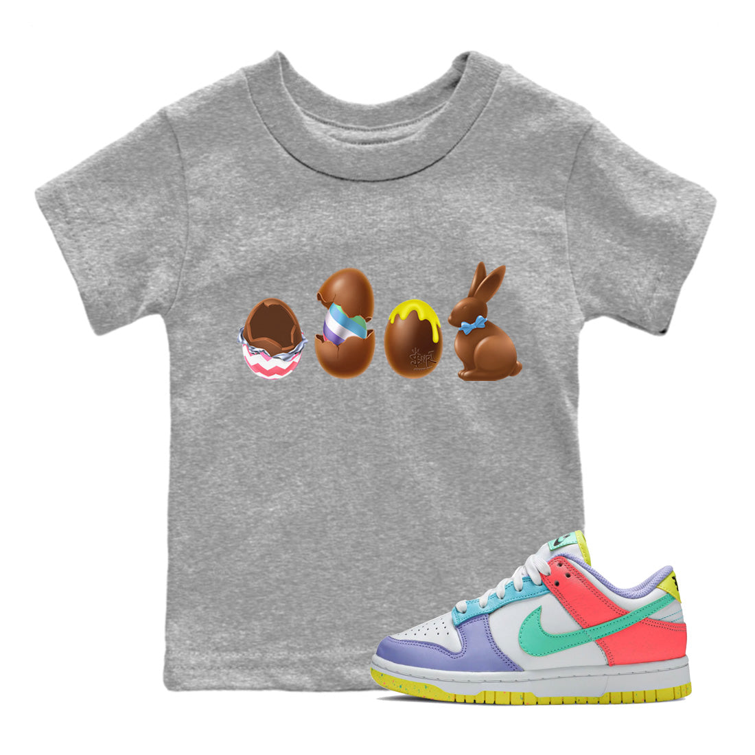 Chocolate Easter Set Kids Tops - Dunk Easter Candy