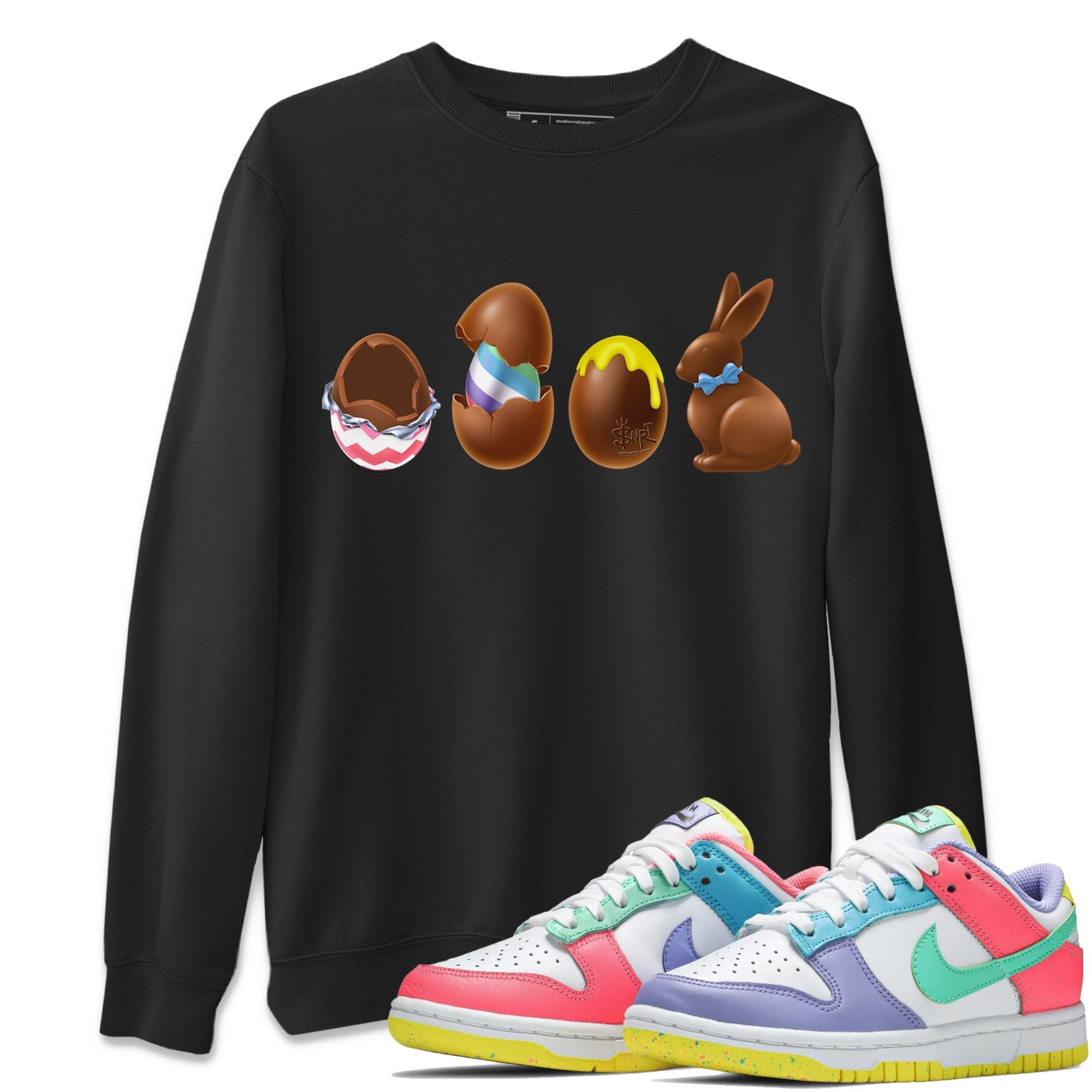 Chocolate Easter Set Unisex Tops - Dunk Easter Candy