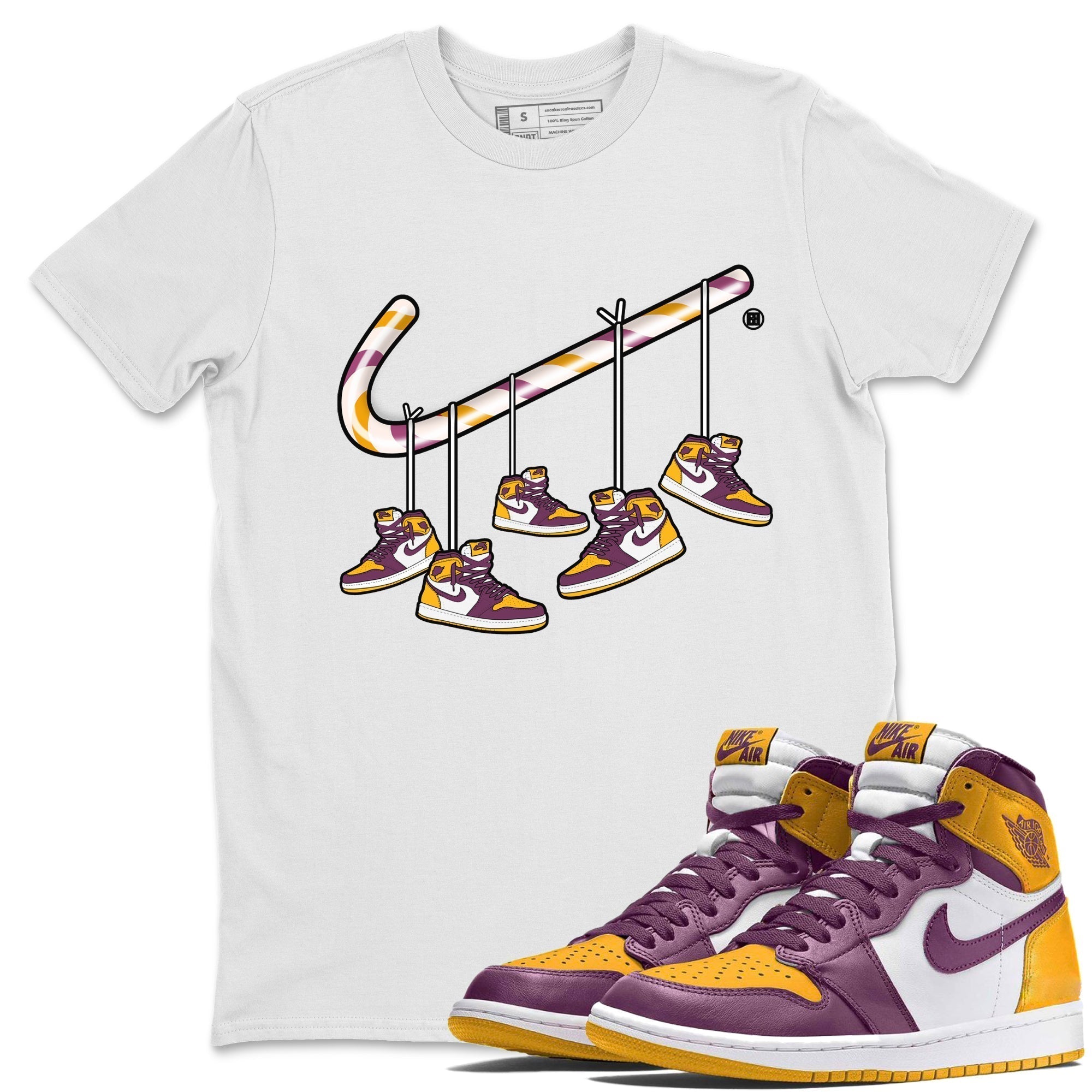 Christmas Candy Cane Unisex Tops - Air Jordan 1 Brotherhood