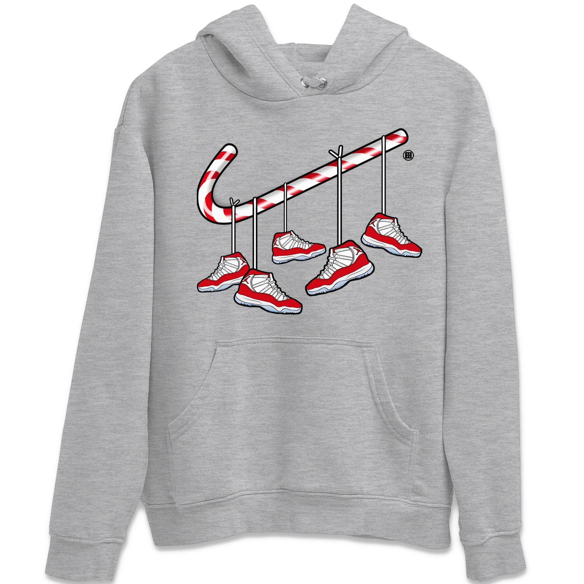 Christmas Candy Cane Unisex Tops - Air Jordan 11 Cherry