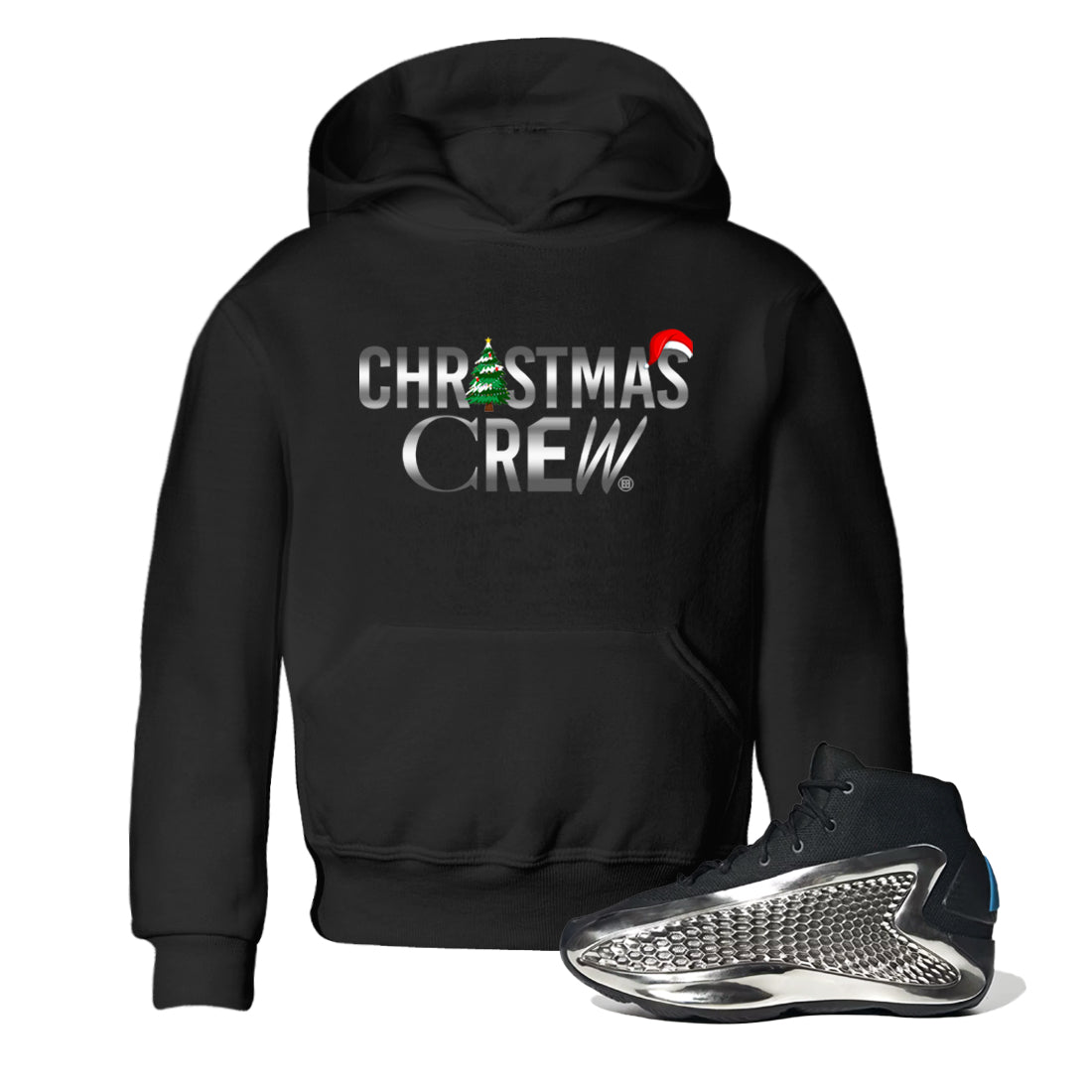 Christmas Crew snkmatch Tees Kids - AE 1 Silver Metallic