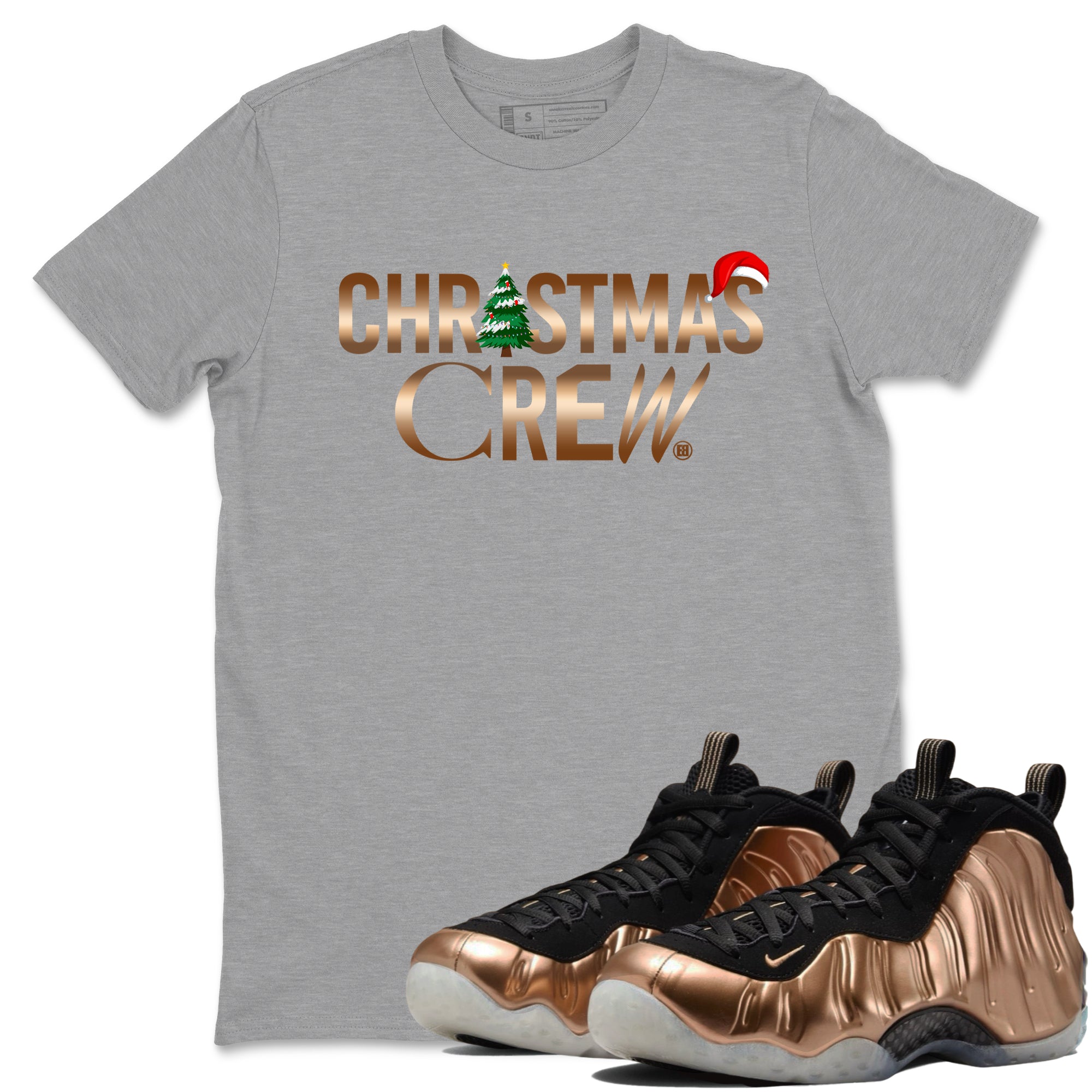 Christmas Crew snkmatch Tees - Air Foamposite One Metallic Copper