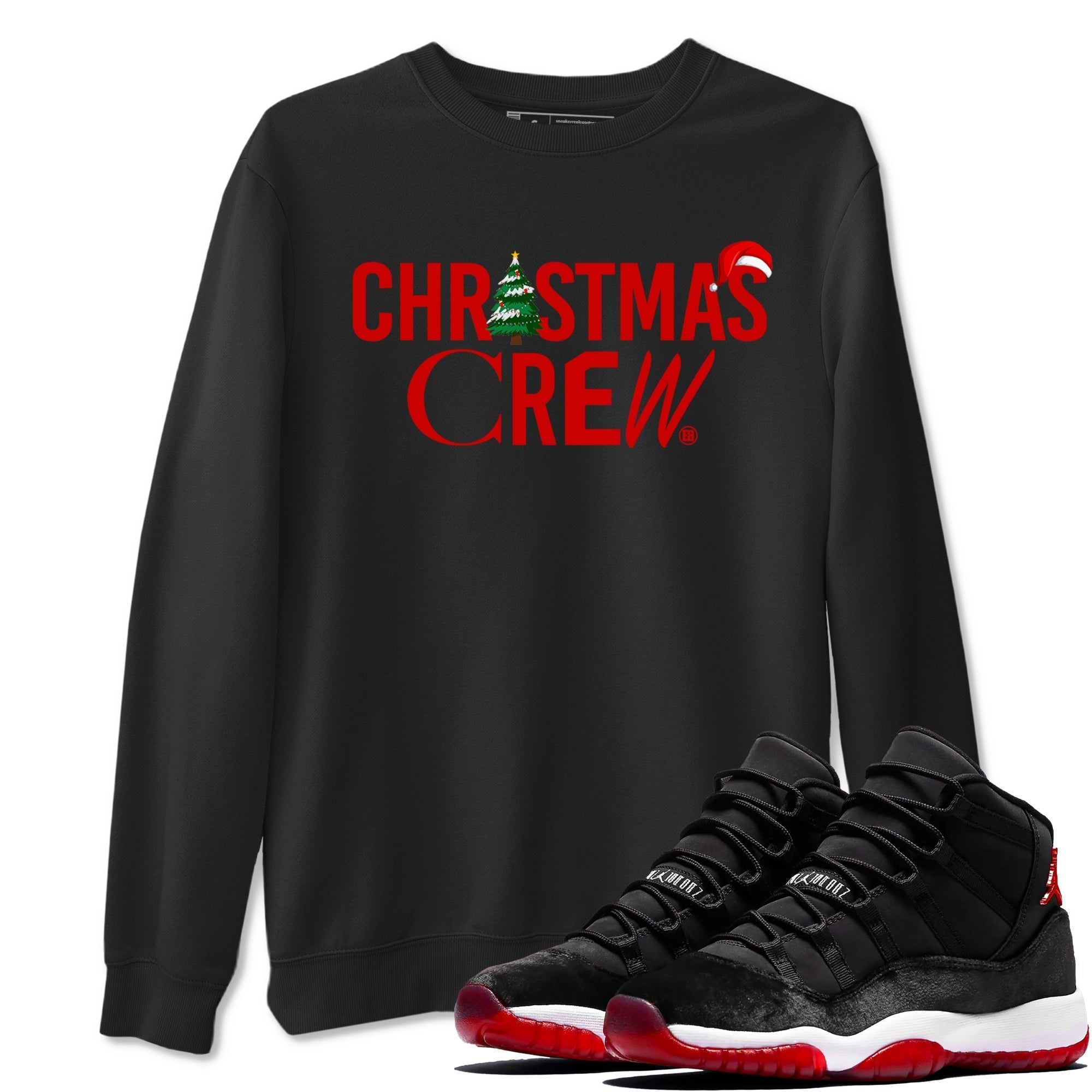 Christmas Crew snkmatch Tees - Air Jordan 11 Bred Velvet