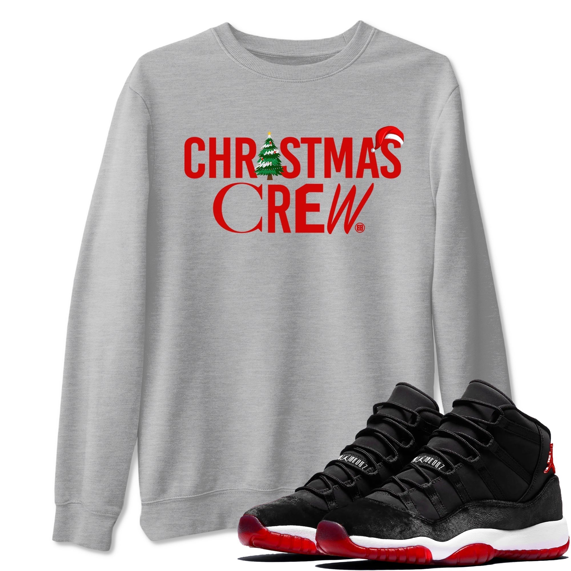 Christmas Crew snkmatch Tees - Air Jordan 11 Bred Velvet