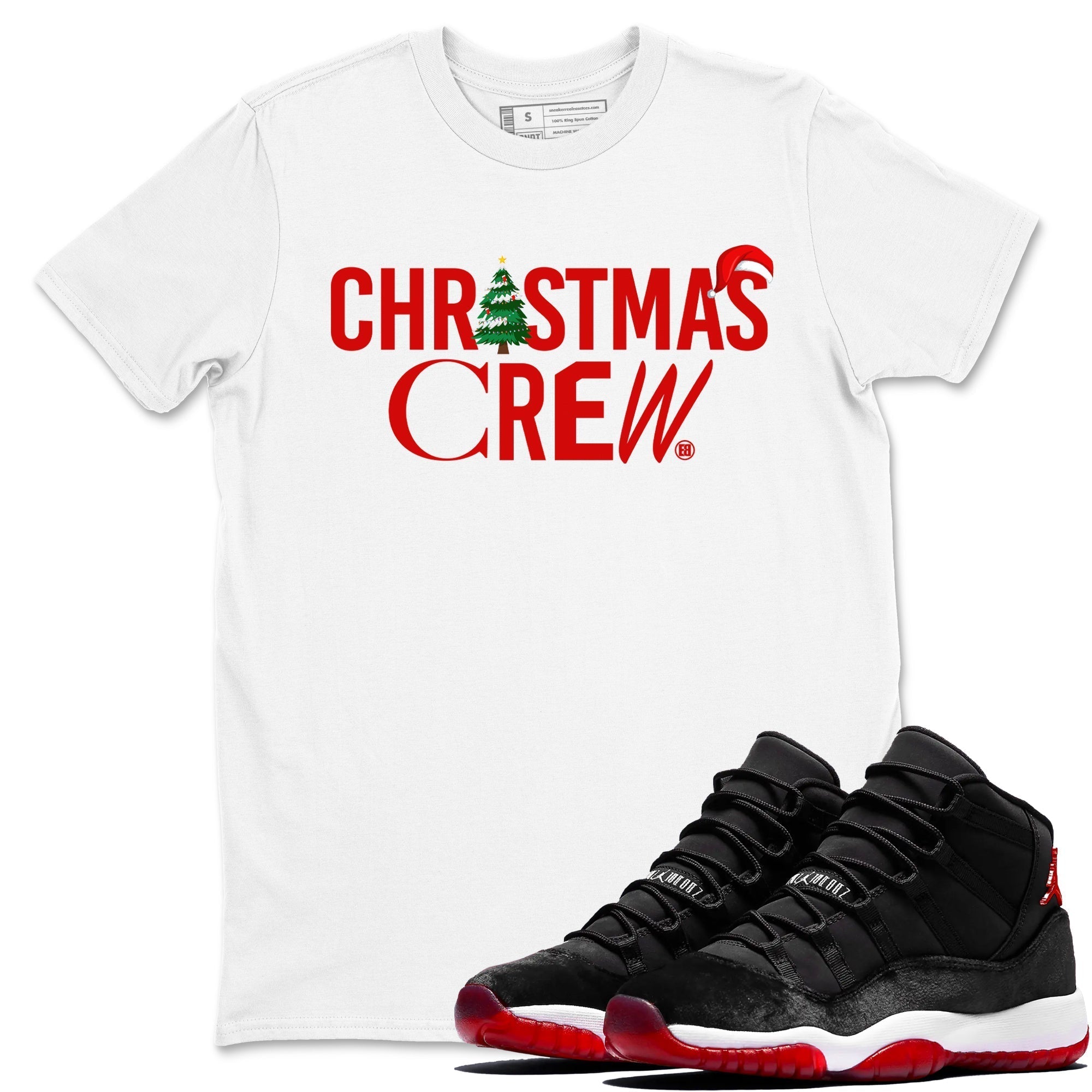 Christmas Crew snkmatch Tees - Air Jordan 11 Bred Velvet