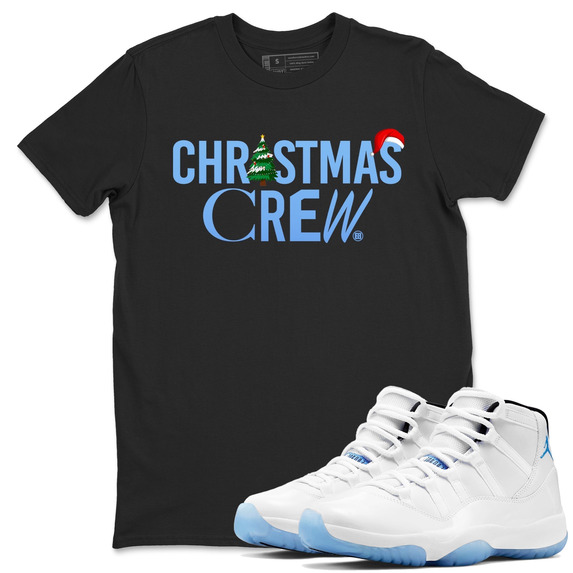 Christmas Crew snkmatch Tees - Air Jordan 11 Legend Blue