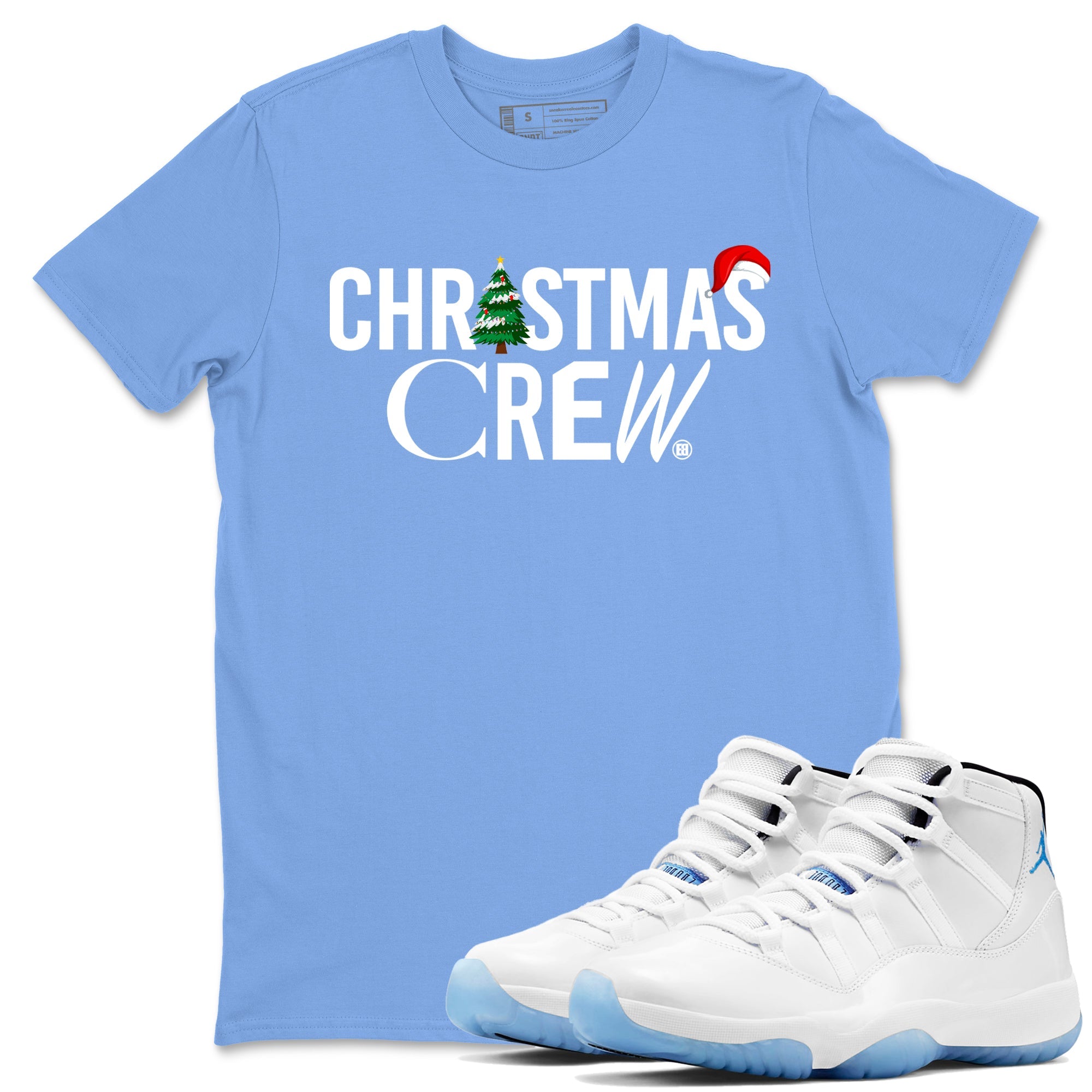 Christmas Crew snkmatch Tees - Air Jordan 11 Legend Blue
