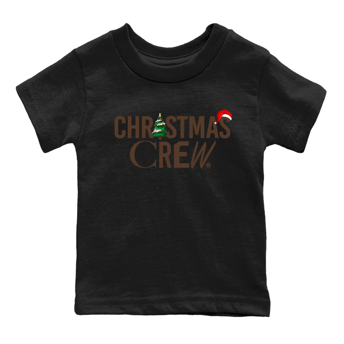 Christmas Crew snkmatch Tees Kids - Air Jordan 12 Baroque Brown