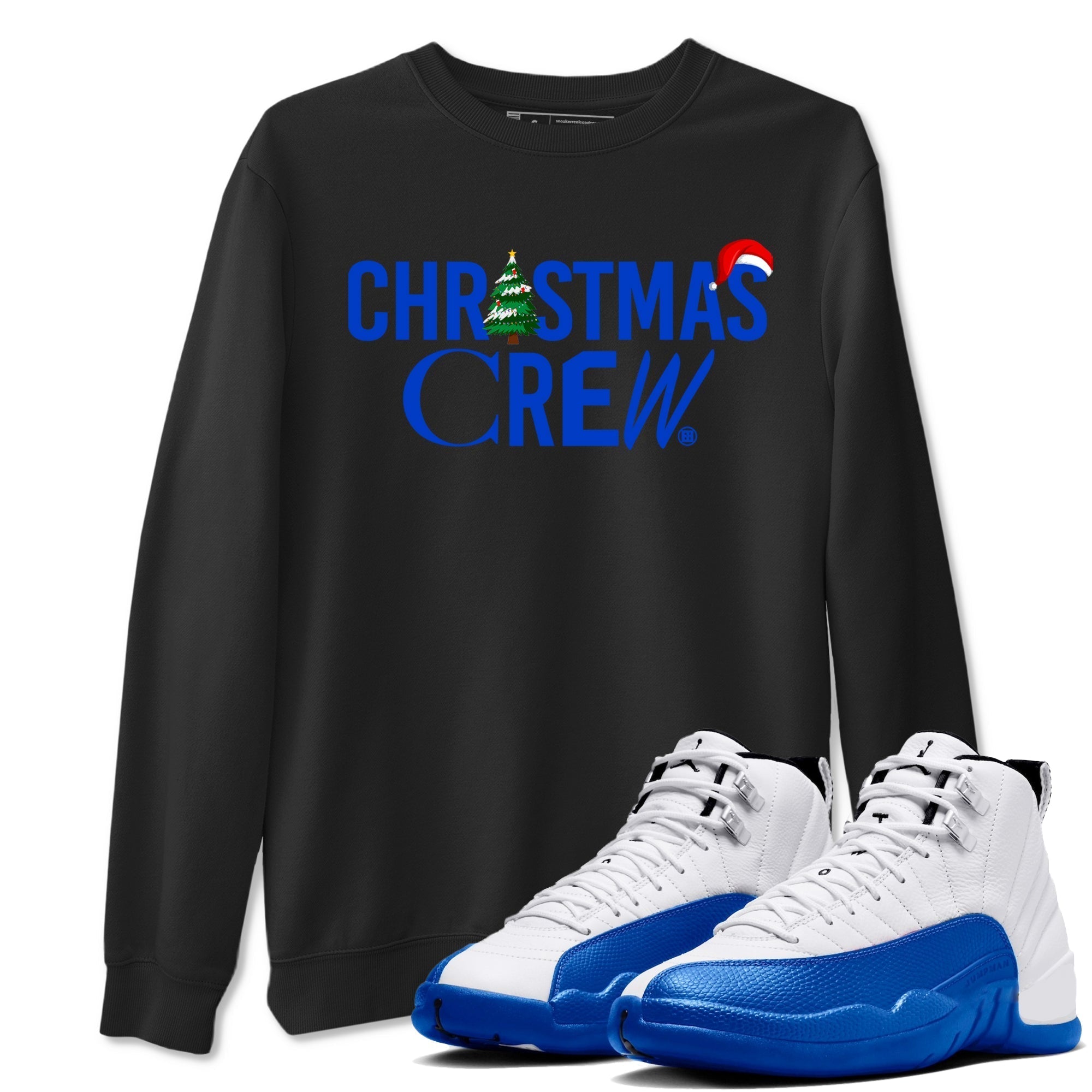 Christmas Crew snkmatch Tees - Air Jordan 12 Blueberry