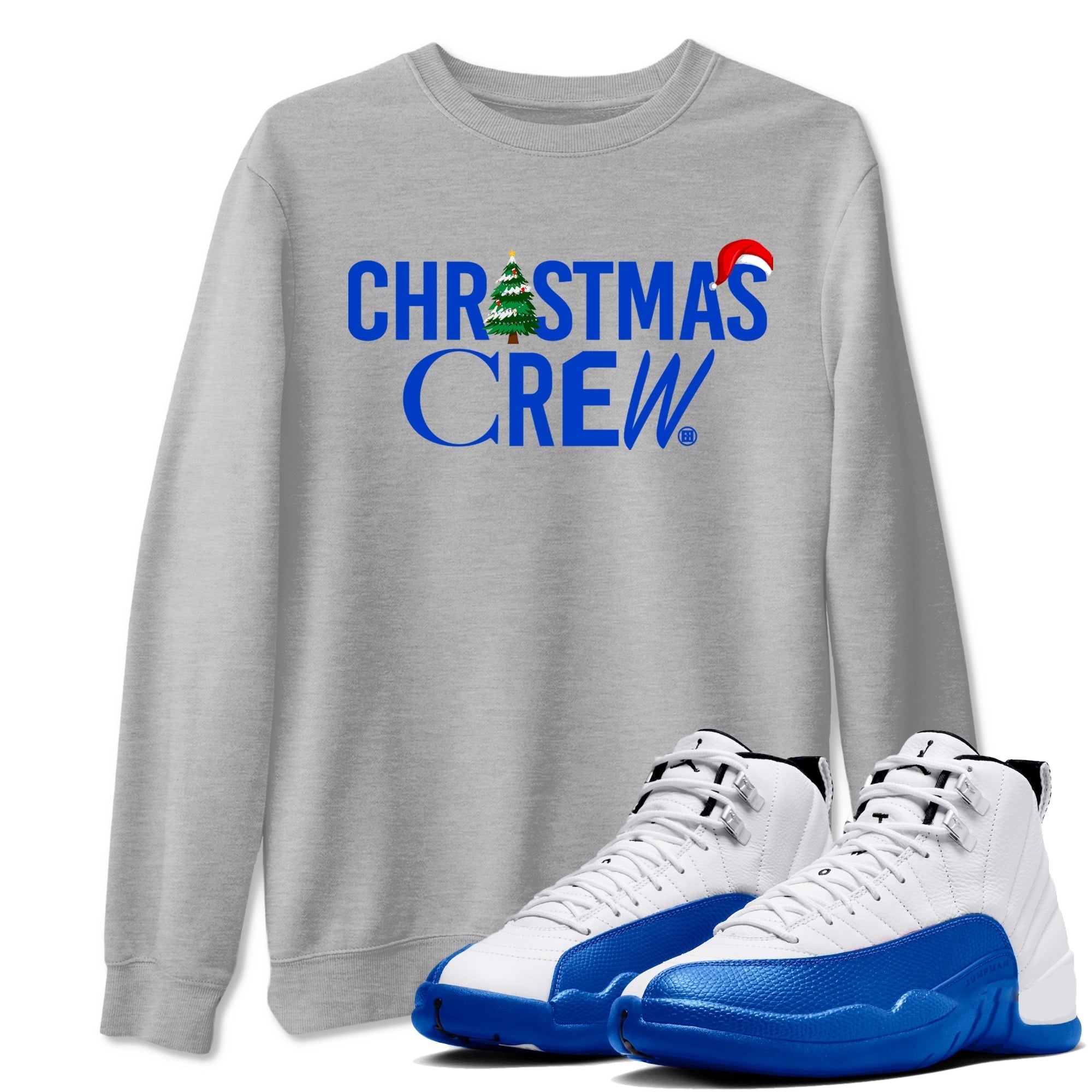 Christmas Crew snkmatch Tees - Air Jordan 12 Blueberry