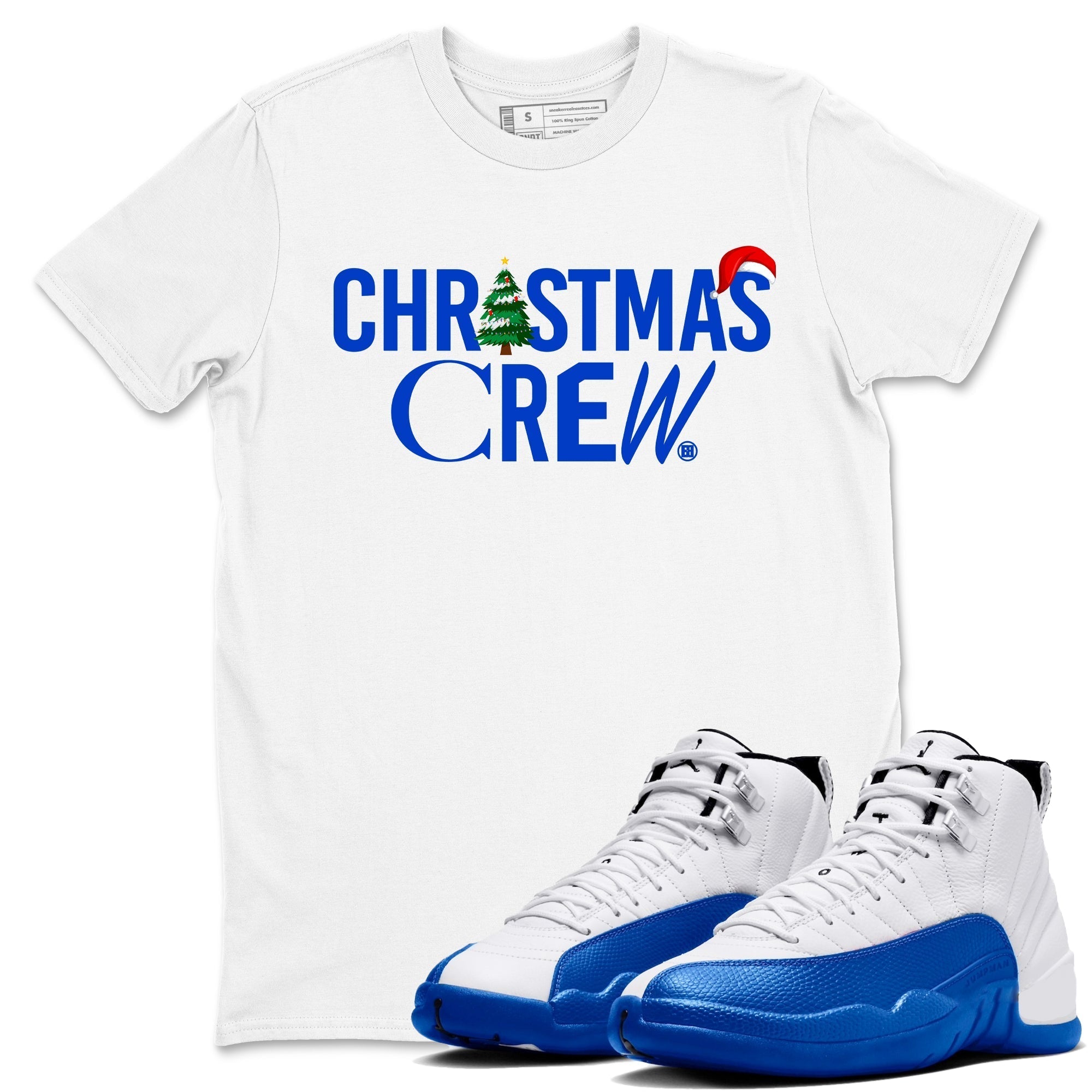 Christmas Crew snkmatch Tees - Air Jordan 12 Blueberry