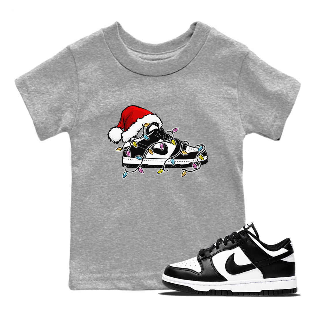 Christmas Light snkmatch snkmatch Tees Kids - Dunk Panda