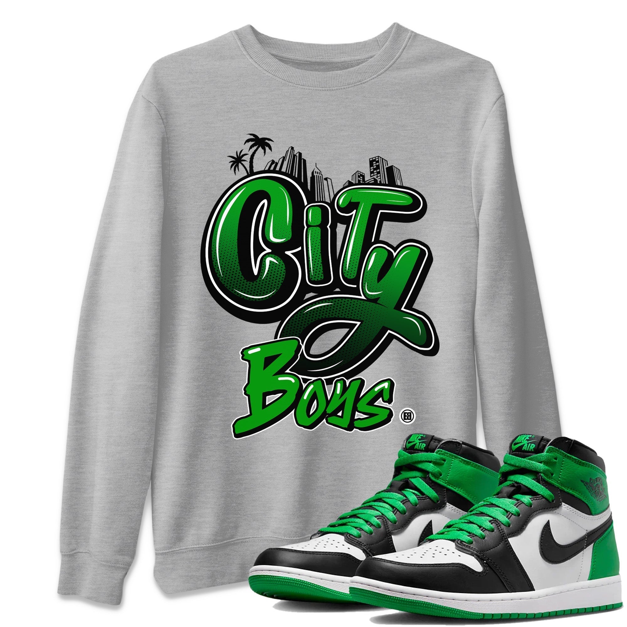 City Boys Unisex Tops - Air Jordan 1 Celtics