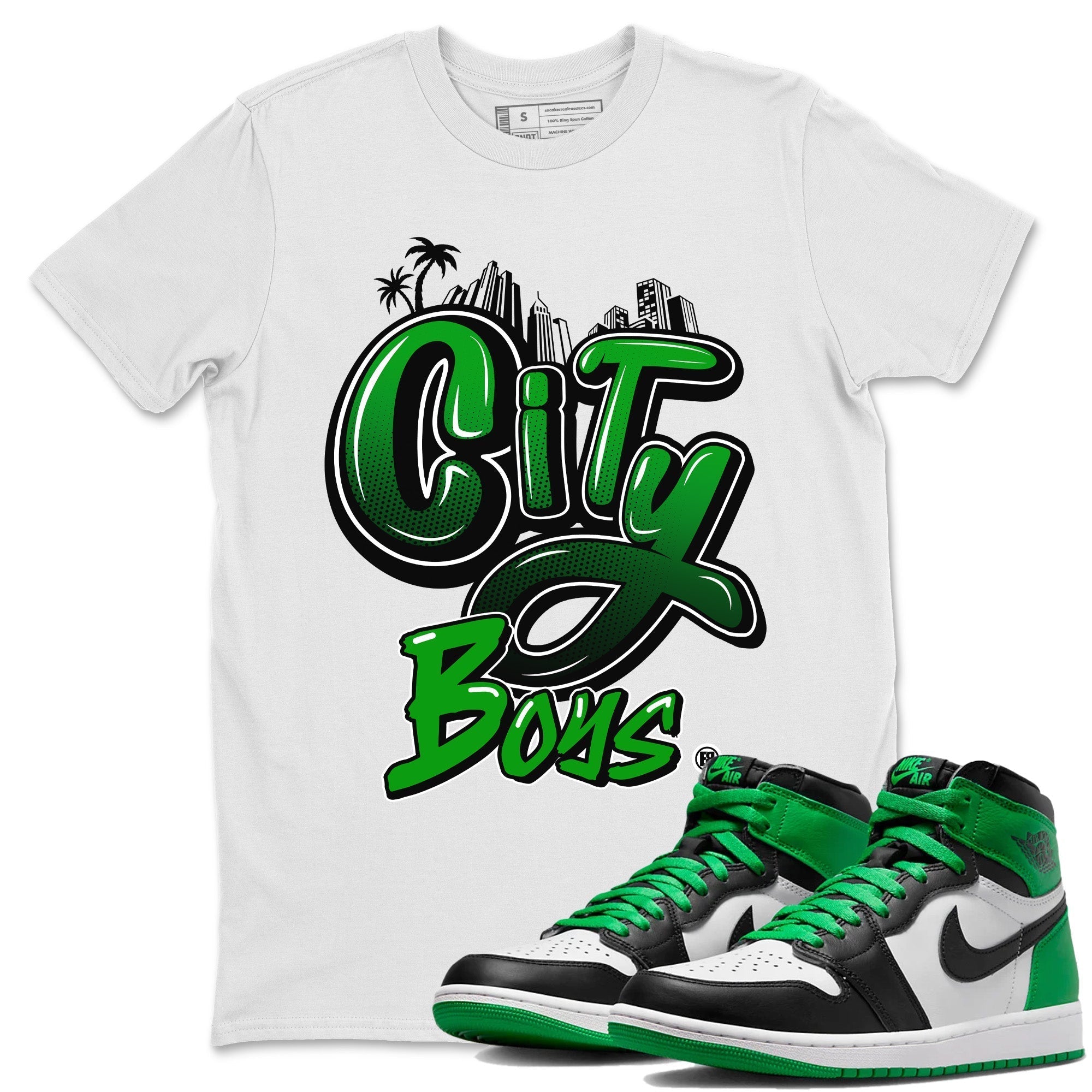 City Boys Unisex Tops - Air Jordan 1 Celtics