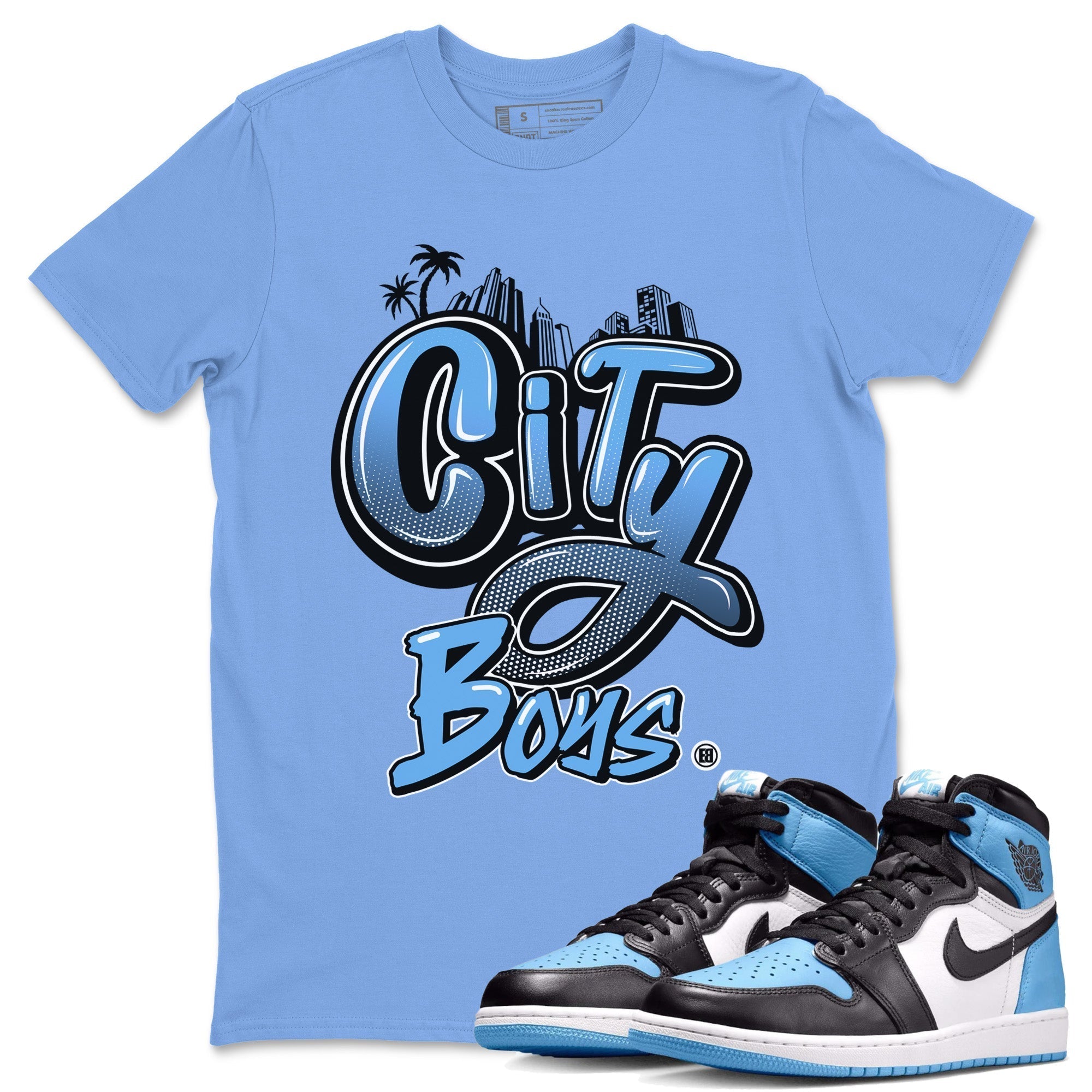 City Boys Unisex Tops - Air Jordan 1 UNC Toe