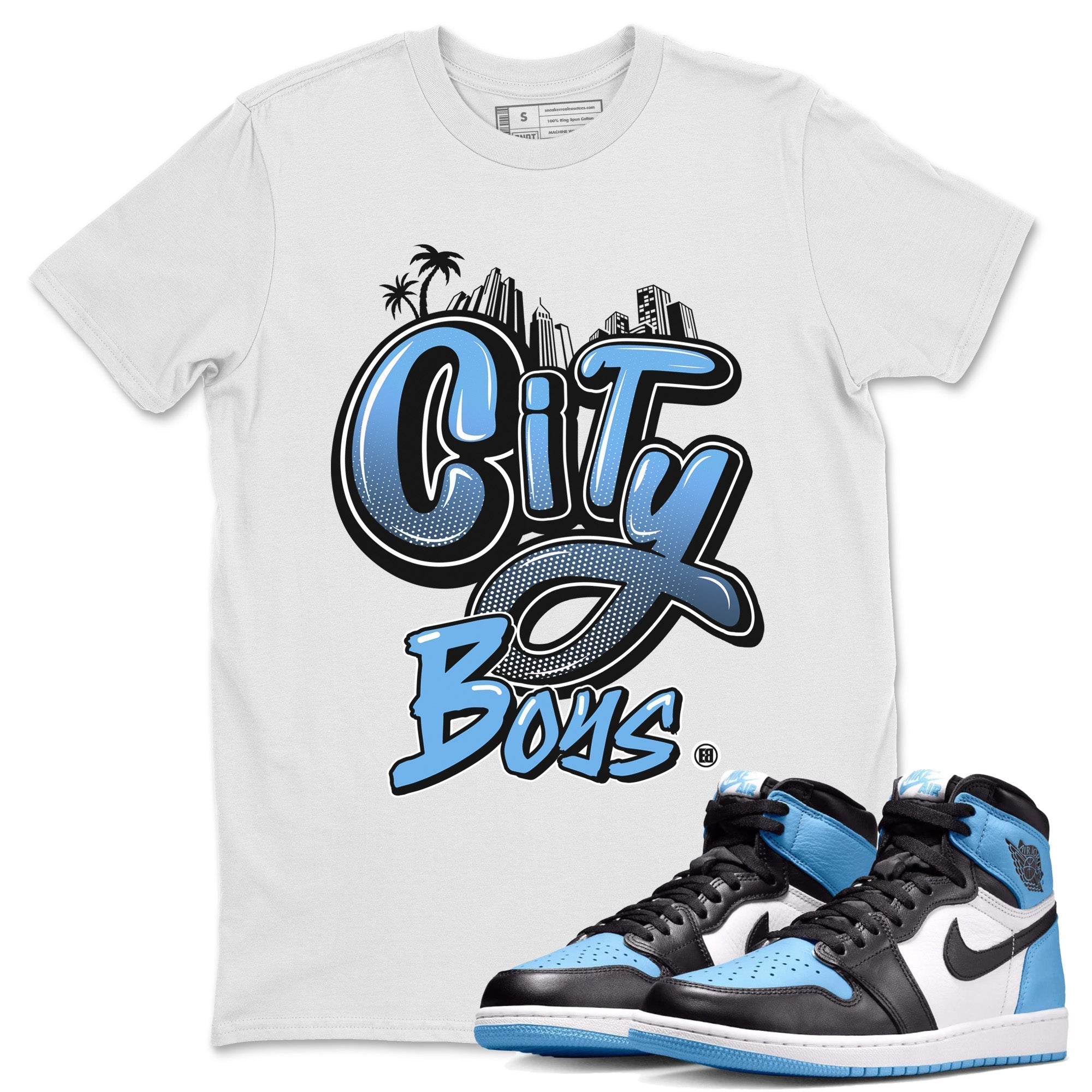 City Boys Unisex Tops - Air Jordan 1 UNC Toe