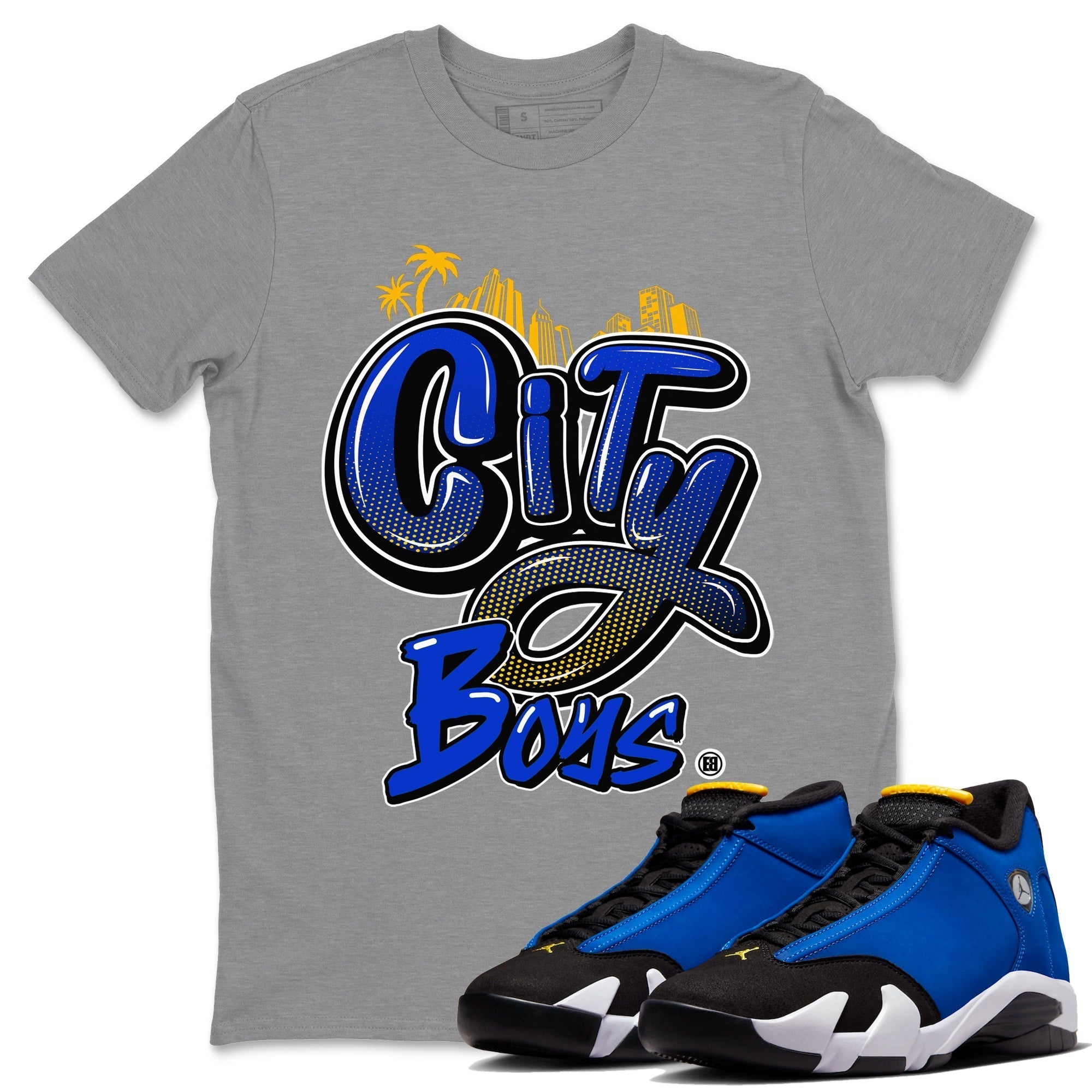 City Boys Unisex Tops - Air Jordan 14 Laney
