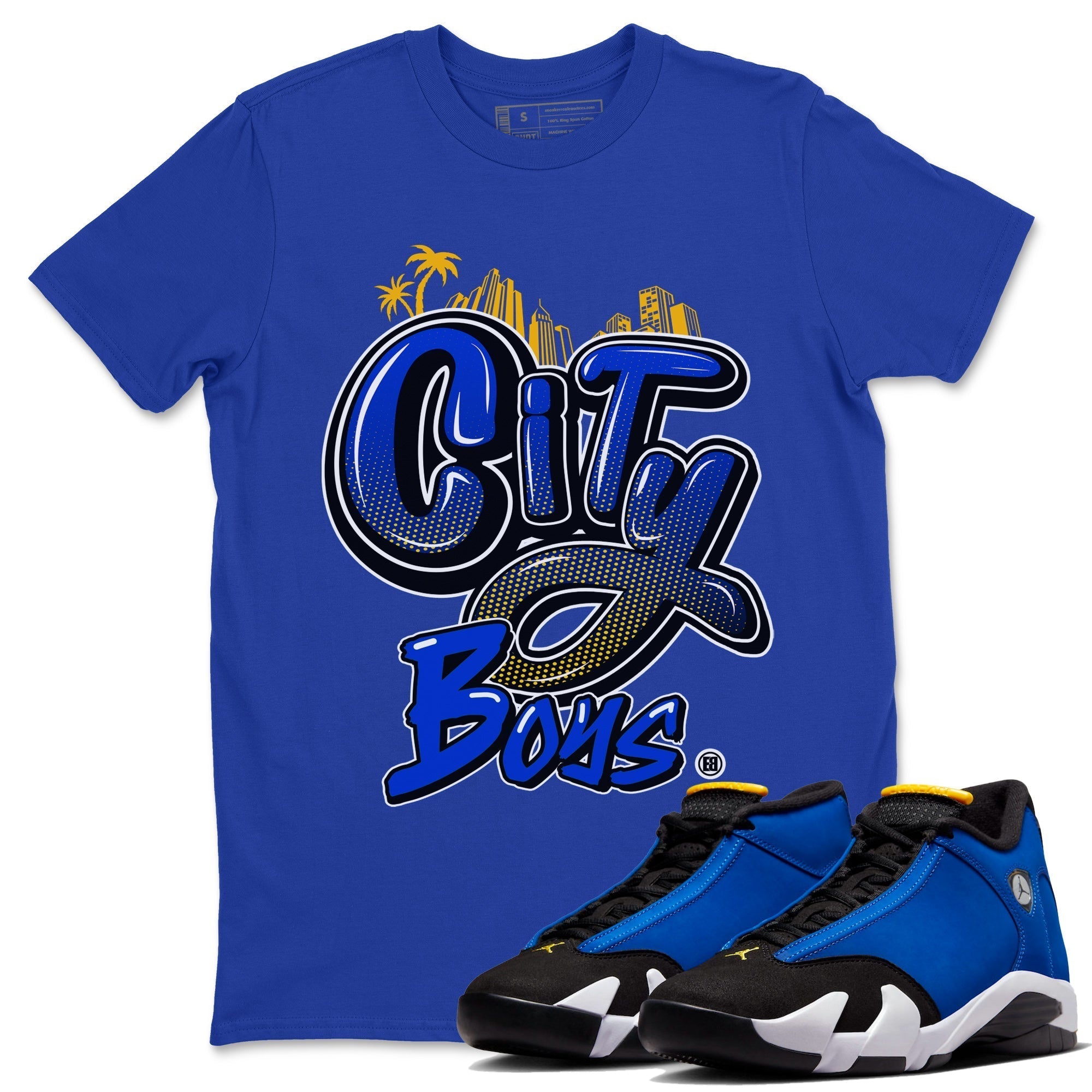 City Boys Unisex Tops - Air Jordan 14 Laney