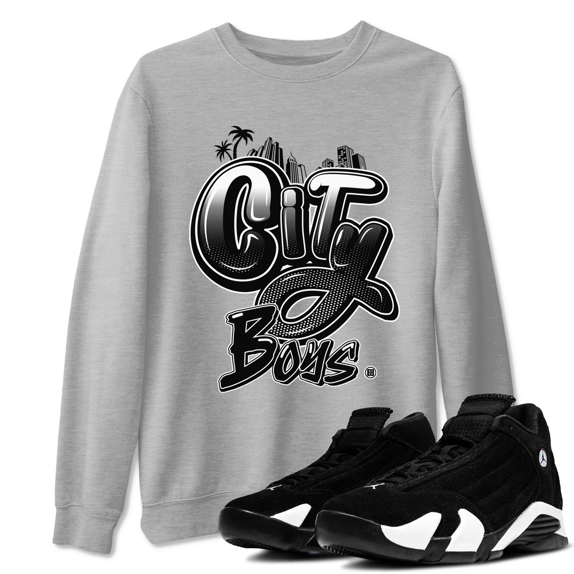 City Boys snkmatch Tees - Air Jordan 14 Panda