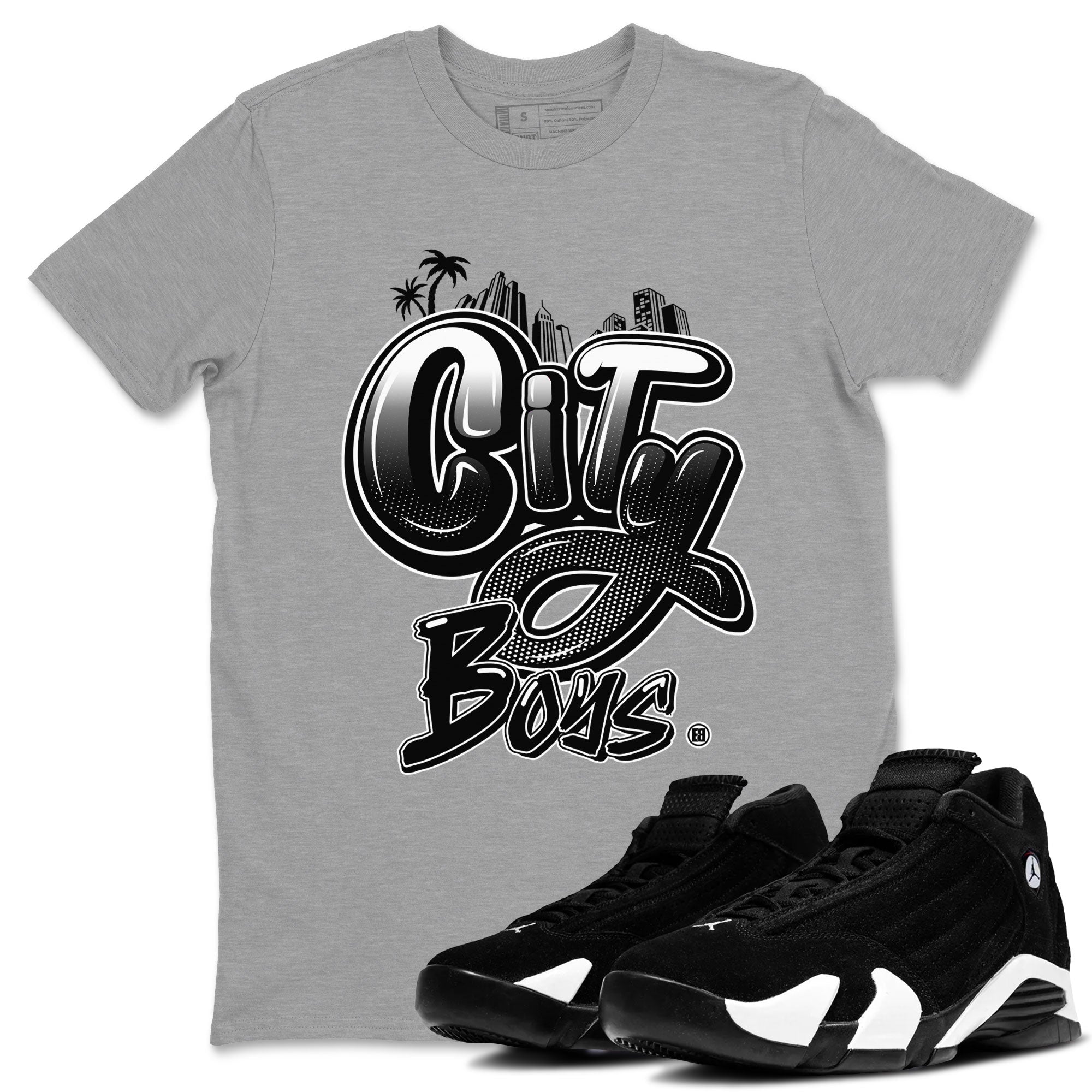 City Boys snkmatch Tees - Air Jordan 14 Panda