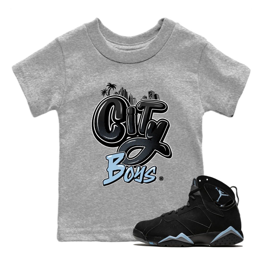 City Boys Kids Tops - Air Jordan 7 Chambray