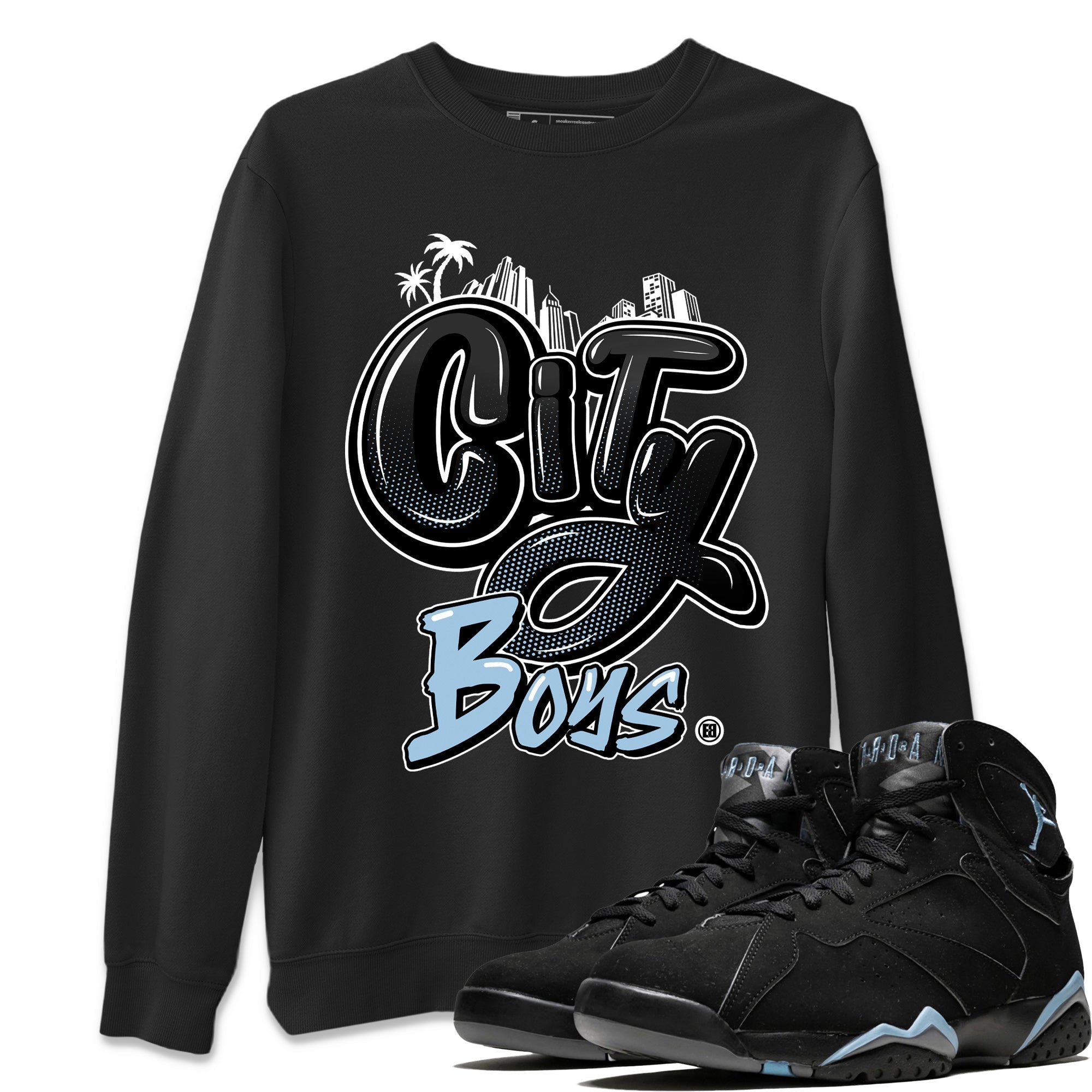 City Boys Unisex Tops - Air Jordan 7 Chambray
