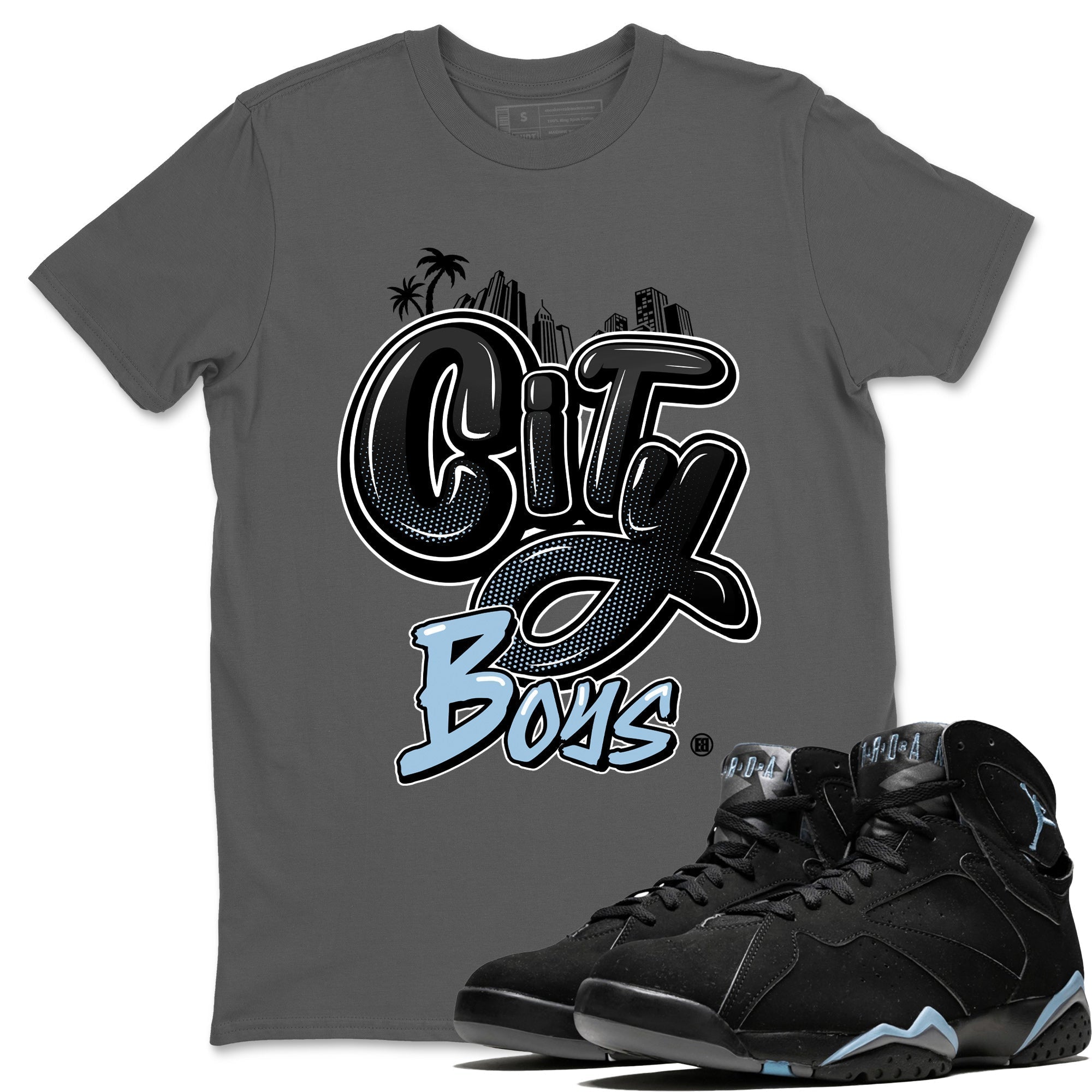 City Boys Unisex Tops - Air Jordan 7 Chambray